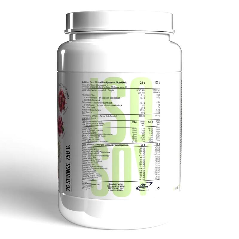 Proteine vegetale, Iso Soy, Vanilie, 750g