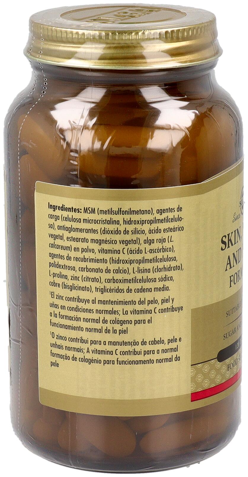 Piel Uñas y Cabello 120 Tabletas 3/3