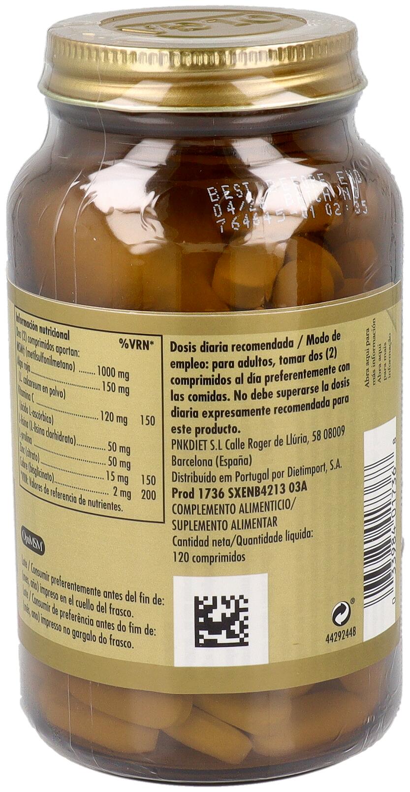 Piel Uñas y Cabello 120 Tabletas 2/3