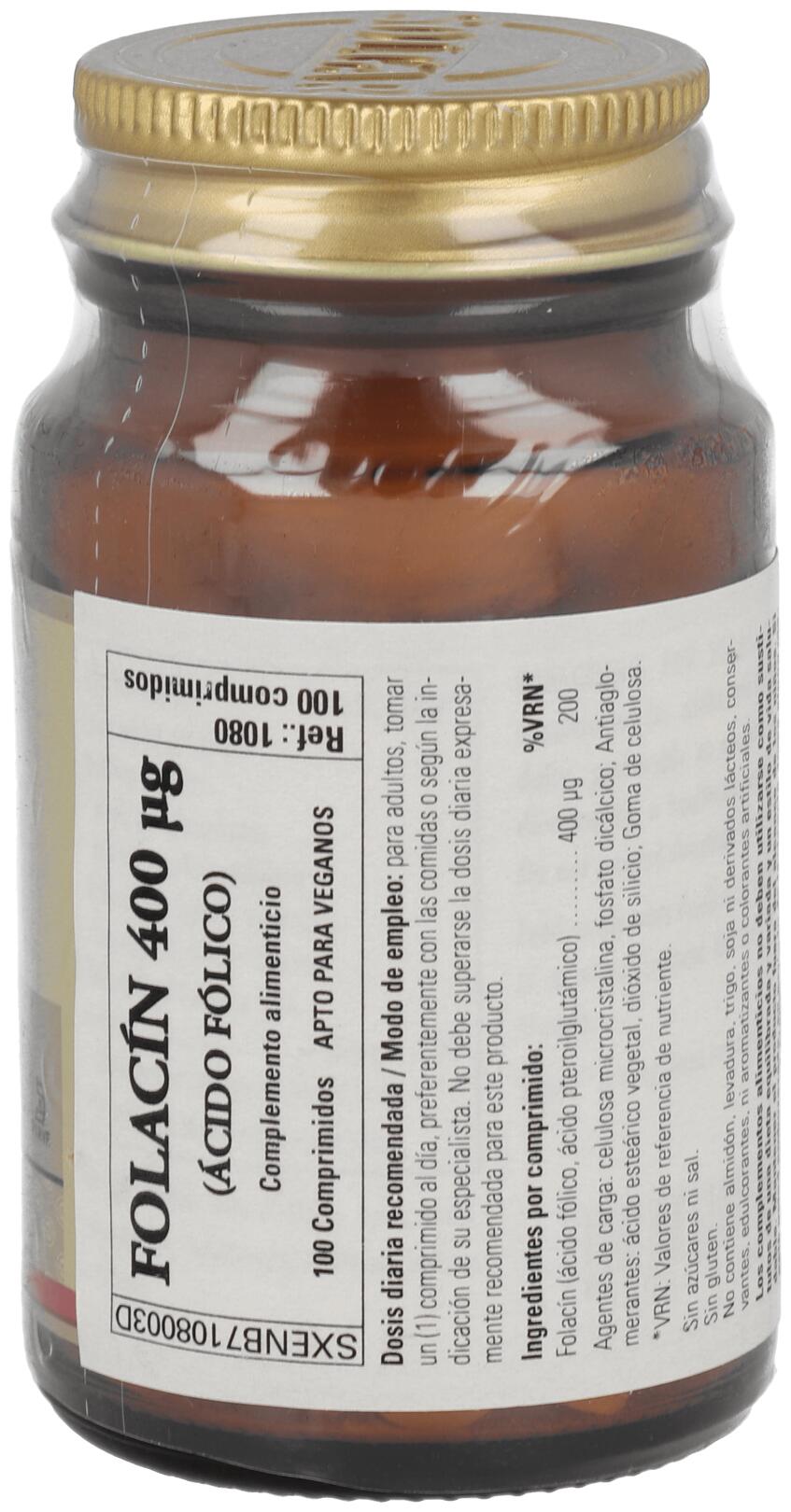 Ácido Fólico 400mcg Folacin 2/3