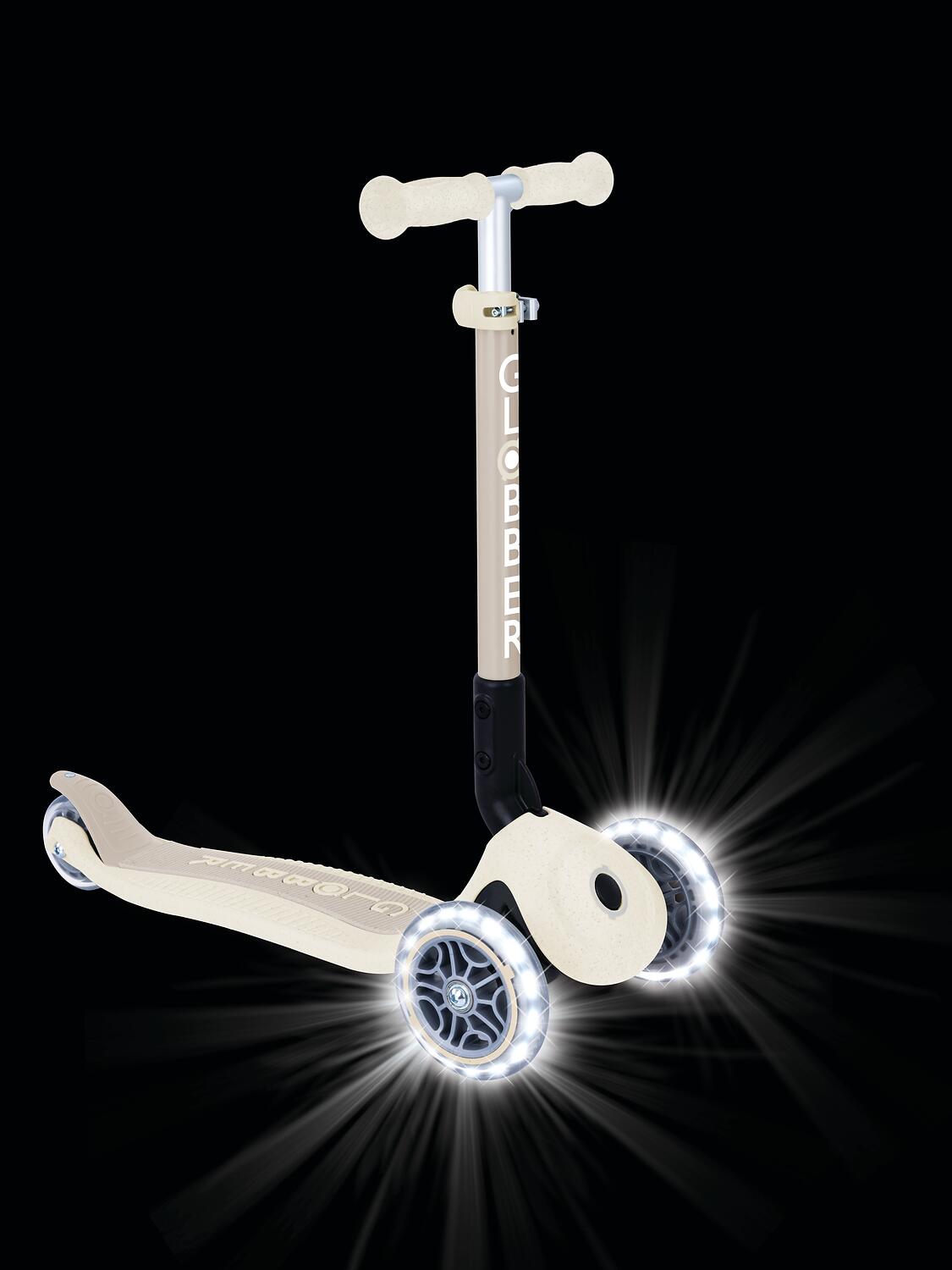 Trottinette 3 roues JUNIOR FOLDABLE LIGHTS ECOLOGIC - Beige coconut 7/7