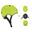 Casco GO UP Lights verde lima
