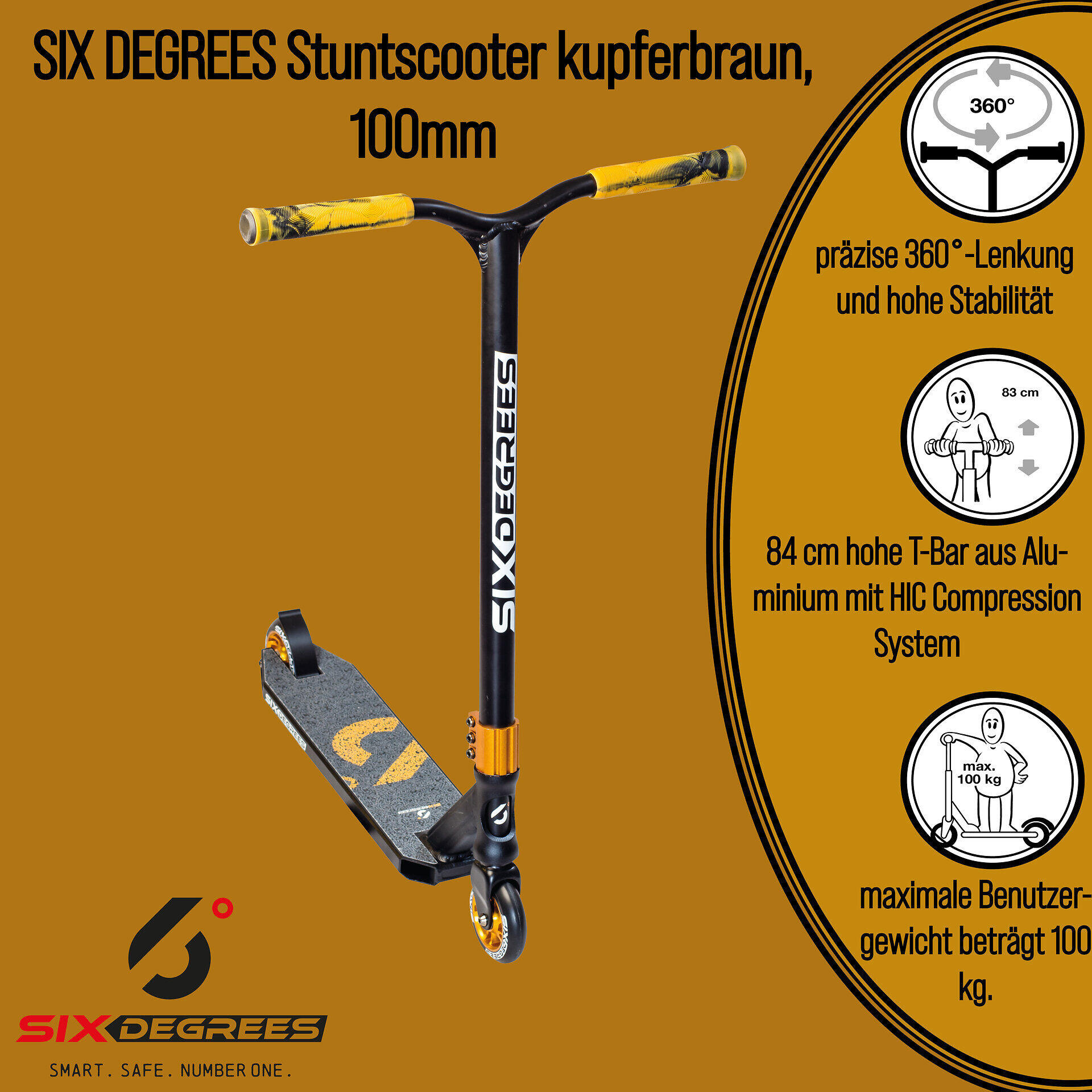 Stuntscooter 100 mm 2/7