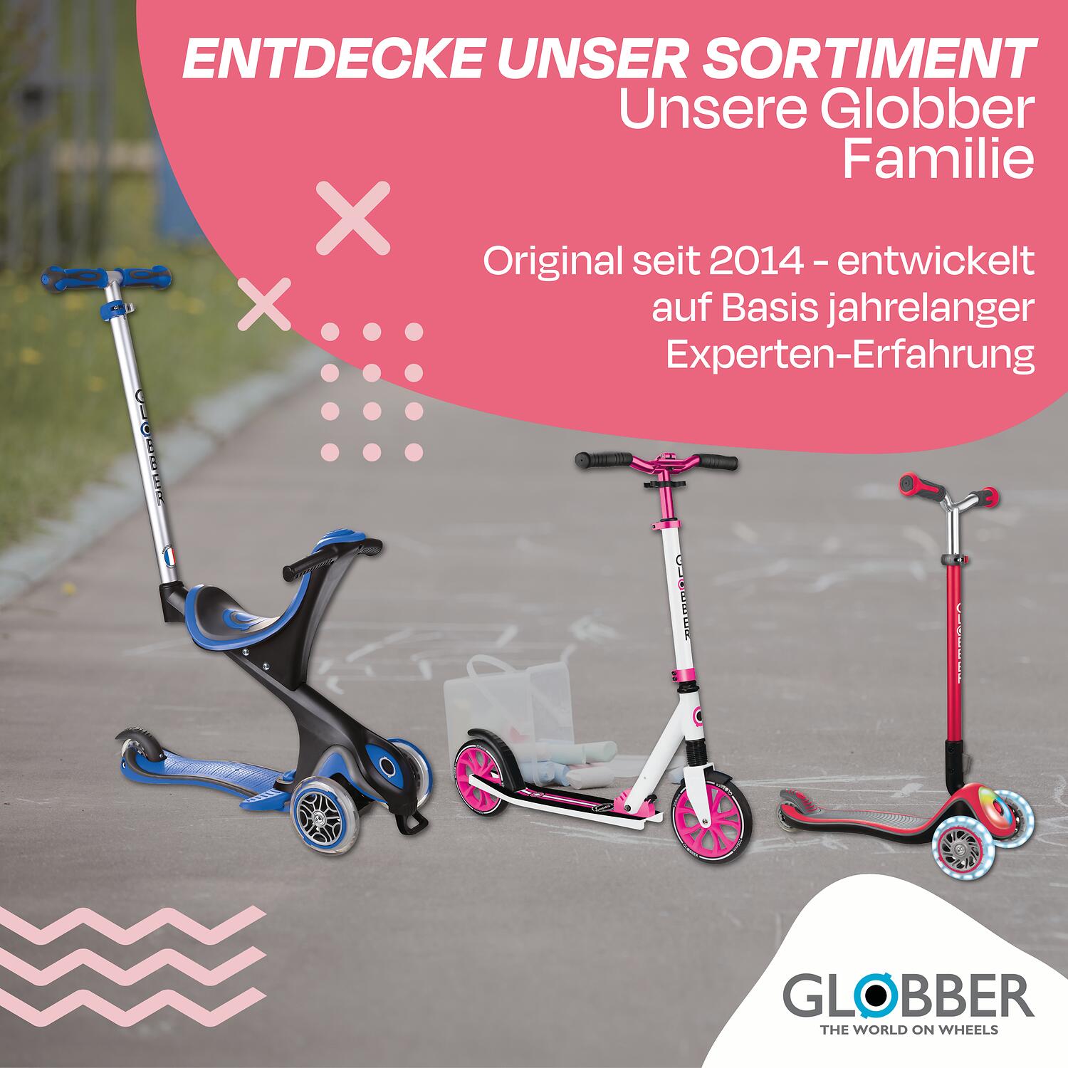Trottinette évolutive GO-UP BABY 360 LIGHTS - Rose Corail 7/7