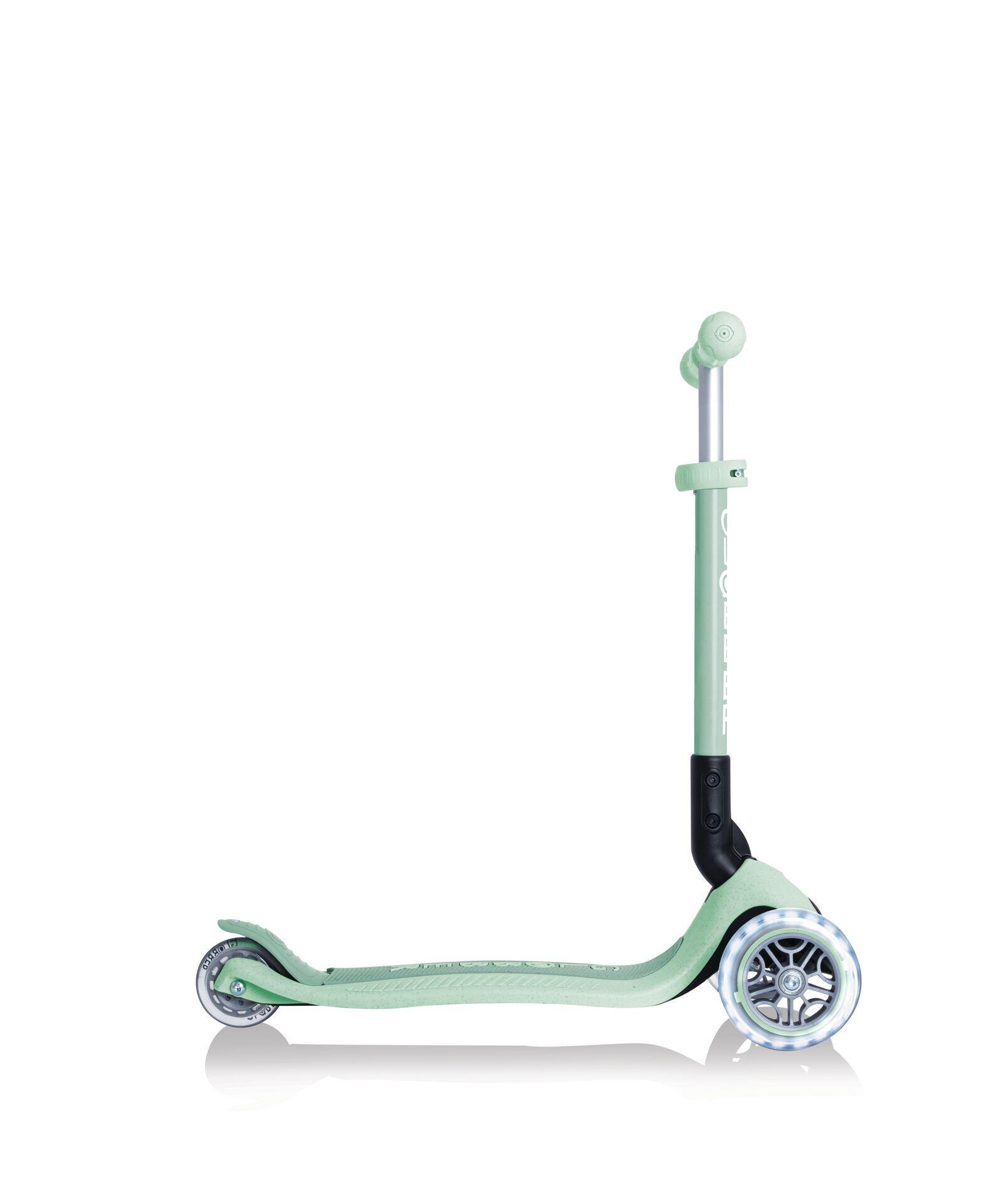 Trottinette 3 roues JUNIOR FOLDABLE LIGHTS ECOLOGIC - Vert Pistache 7/7