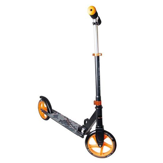 Muuwmi 2-wiel Kinderstep Opvouwbaar Voetrem Zwart/Oranje