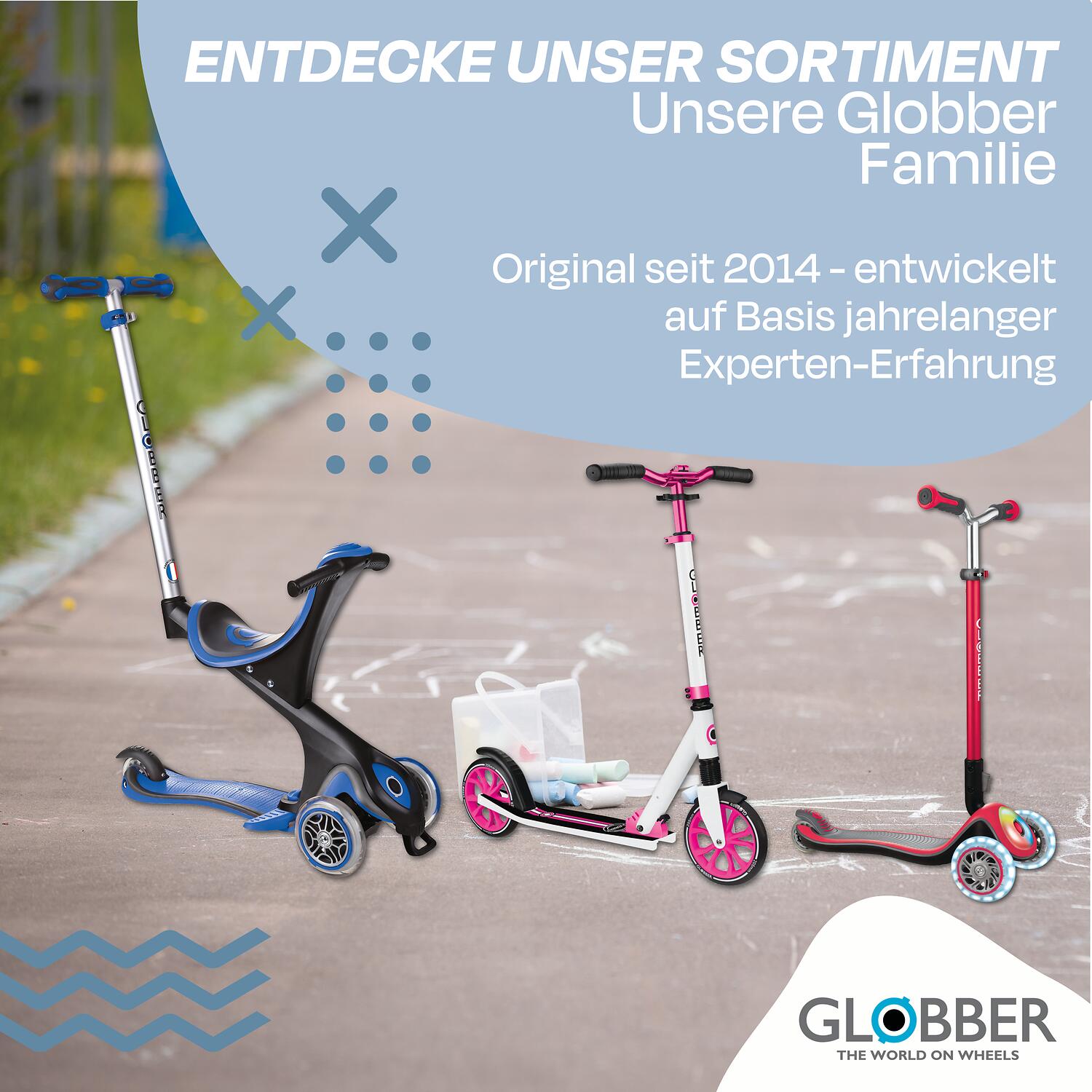 Globber Primo ECO foldable lights step in blueberry 7/7