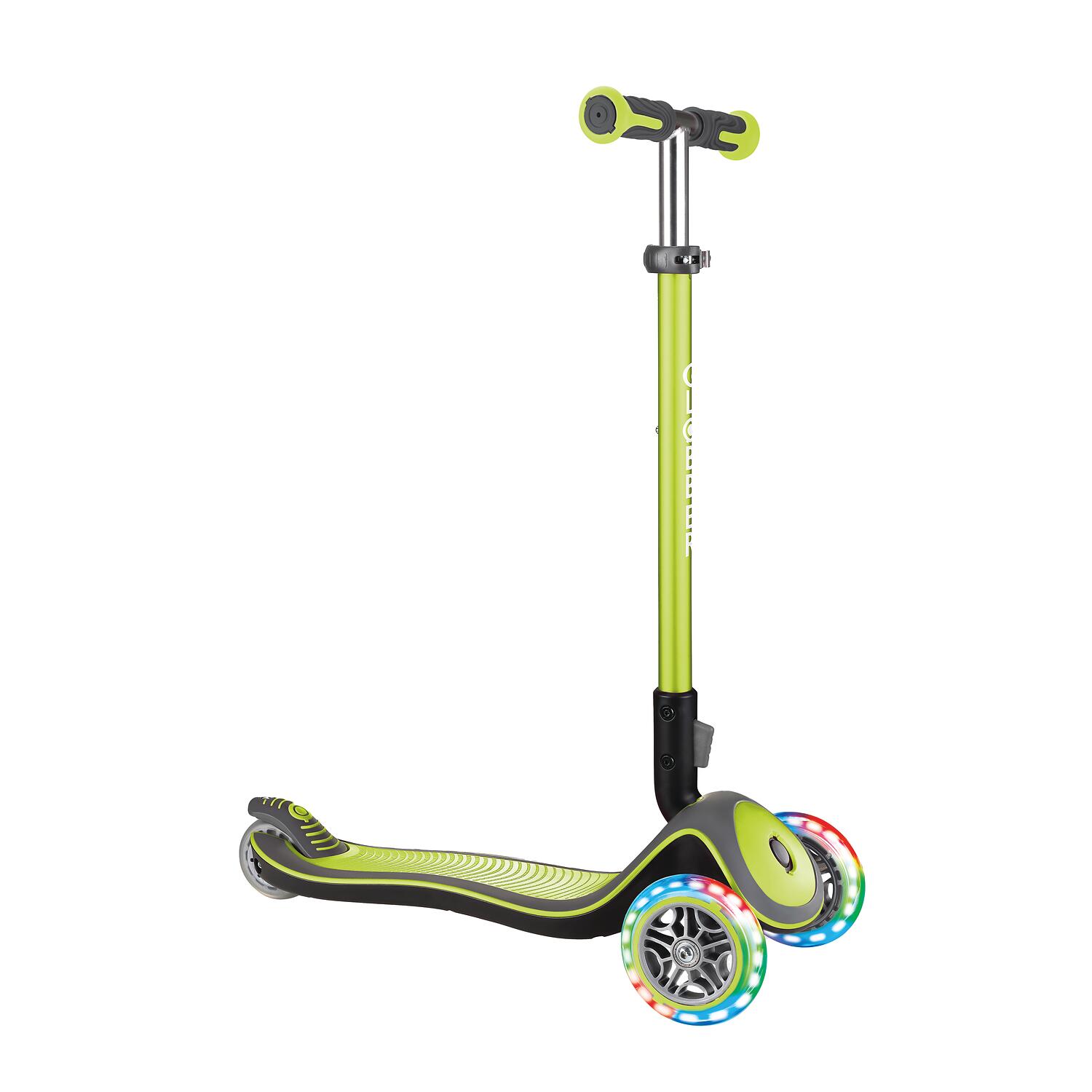 GLOBBER ELITE DELUXE LIGHTS lime grün, mit Leuchtrollen 1/7