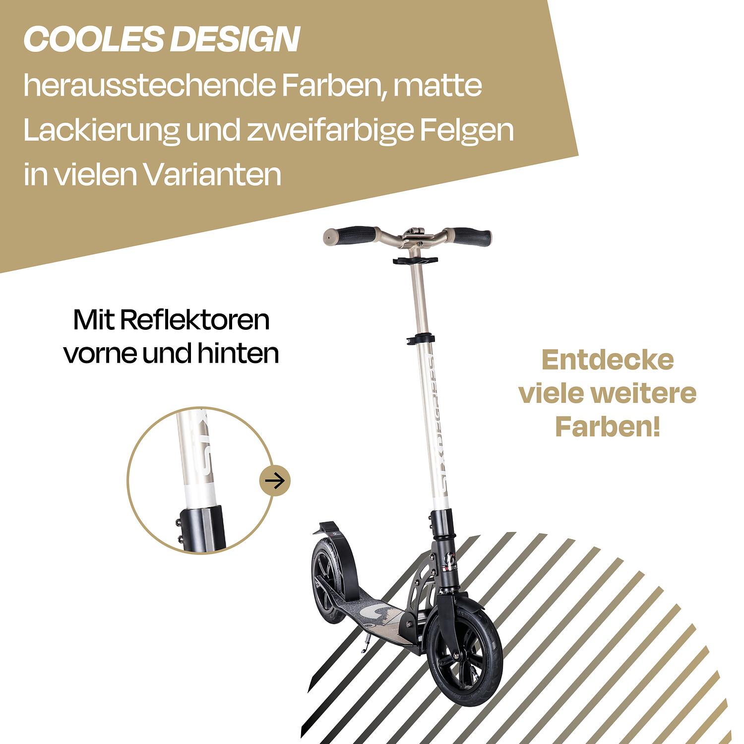 SIX DEGREES Aluminium Scooter Air 205 mm gold 4/7