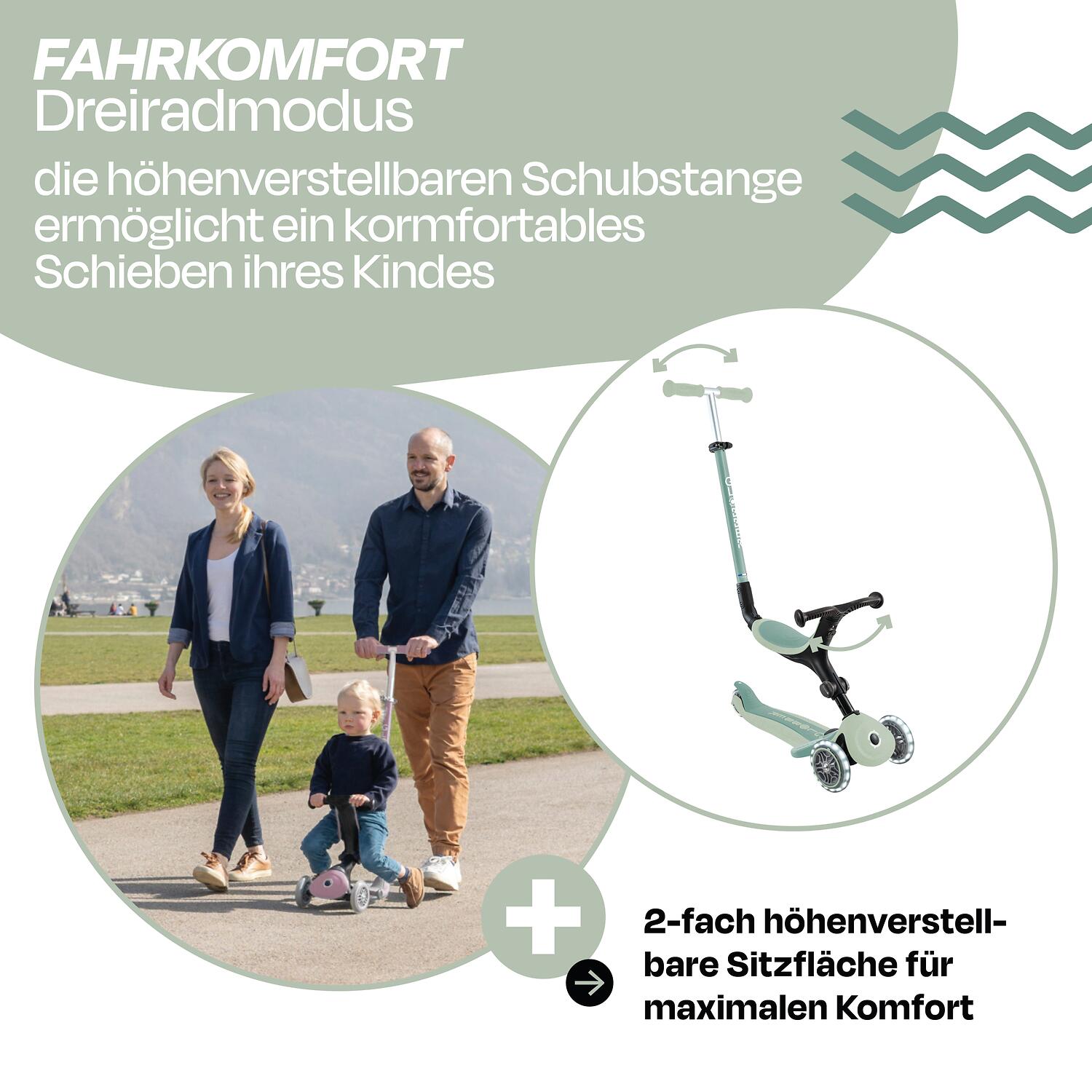 Kinder- Scooter GO-UP ACTIVE LIGHTS 3/7