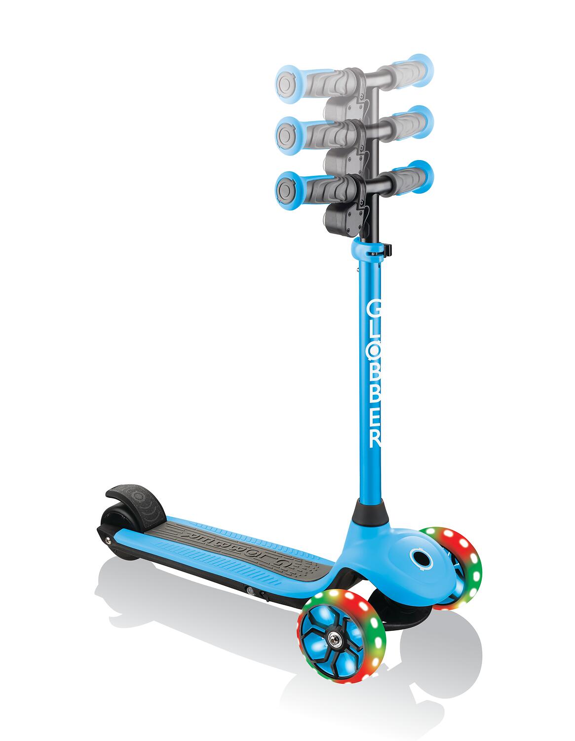 Trottinette électrique 3 roues E-MOTION 4 PLUS - Bleu ciel 9/14