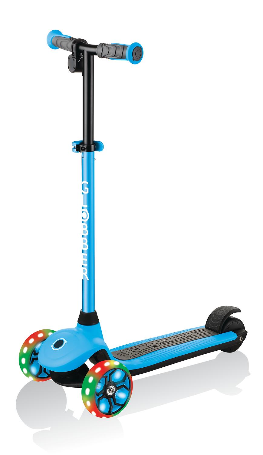 Trottinette électrique 3 roues E-MOTION 4 PLUS - Bleu ciel 12/14
