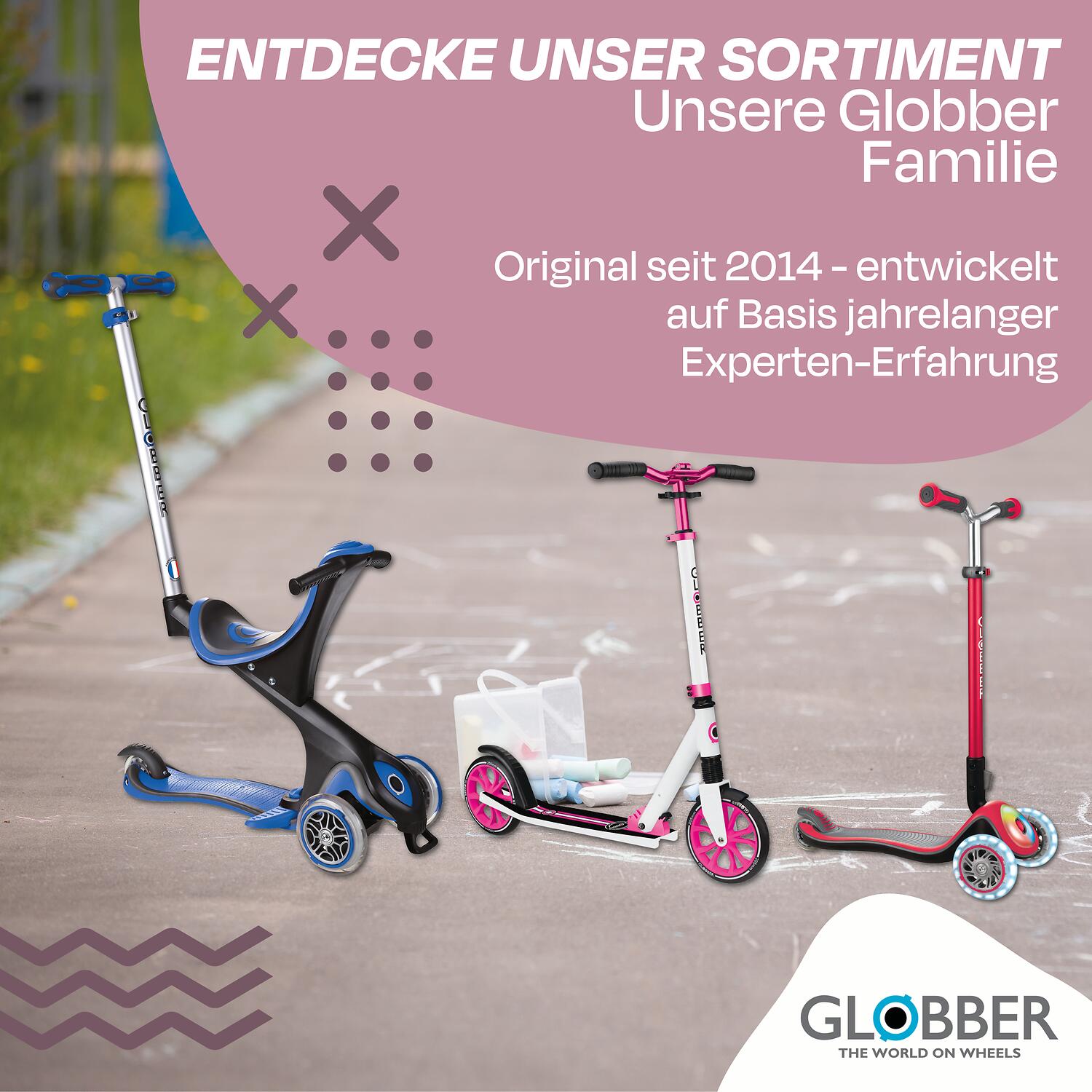 Globber Go Up Active Lights Eco Berry 7/7