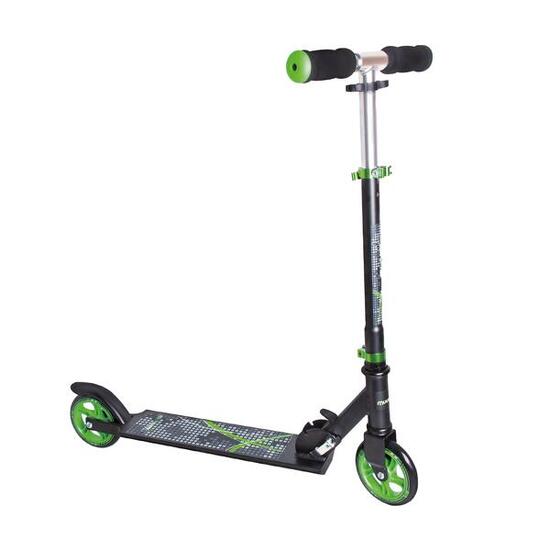 Muuwmi 2-wiel kinderstep Voetrem Aluminium Zwart/Groen