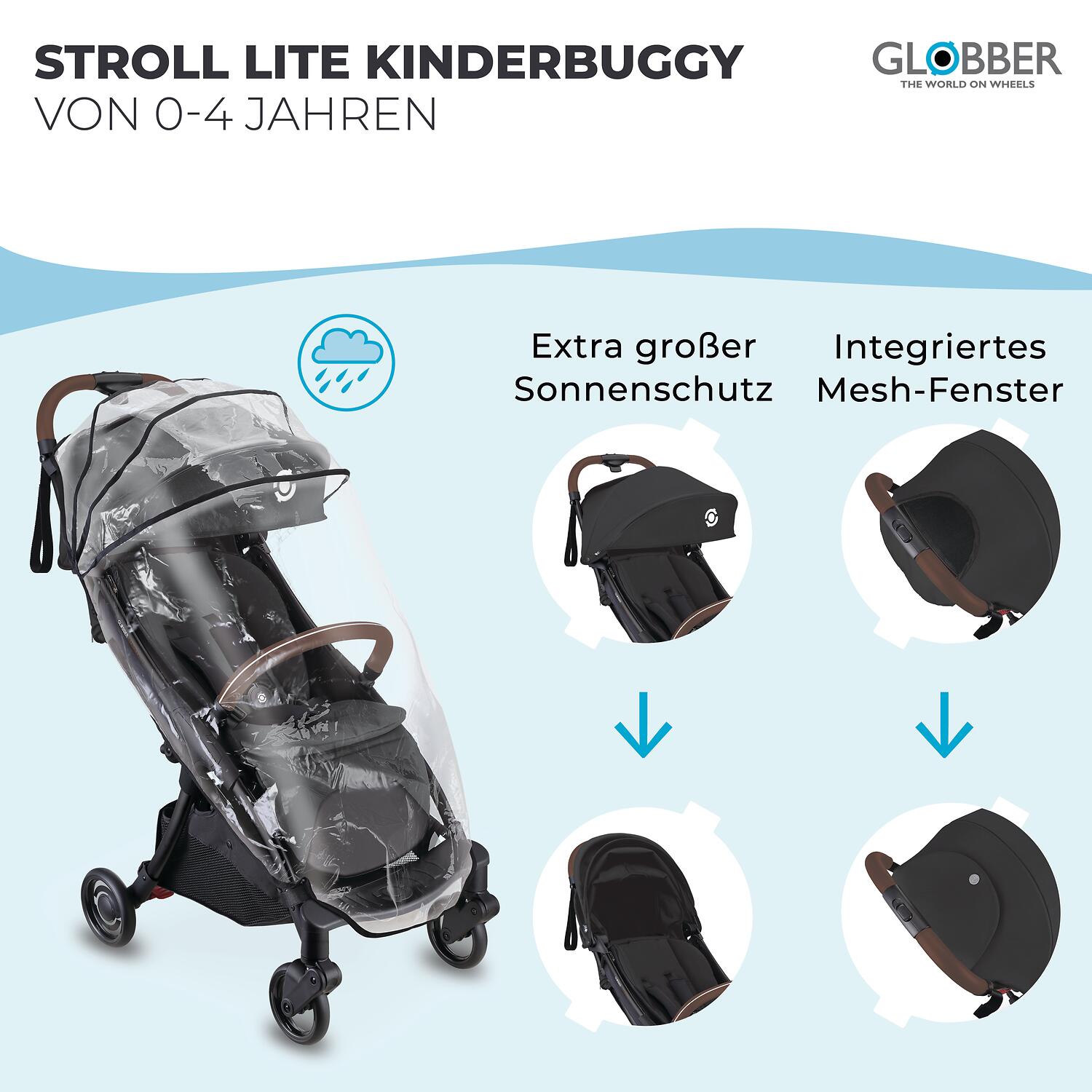 GLOBBER STROLL LITE schwarz 2/8