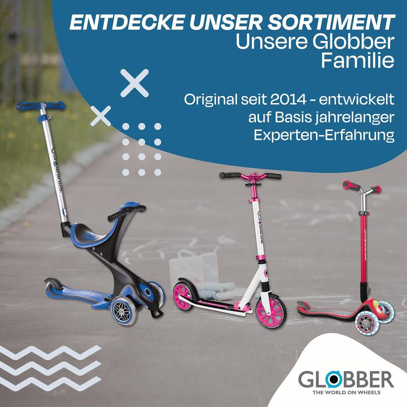 Globber Go Up Baby Learn 360 in Donkerblauw