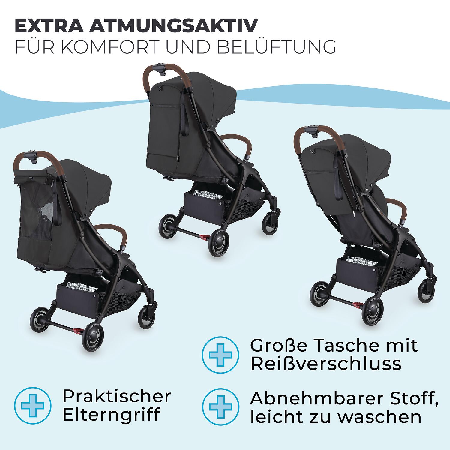 GLOBBER STROLL LITE schwarz 6/8