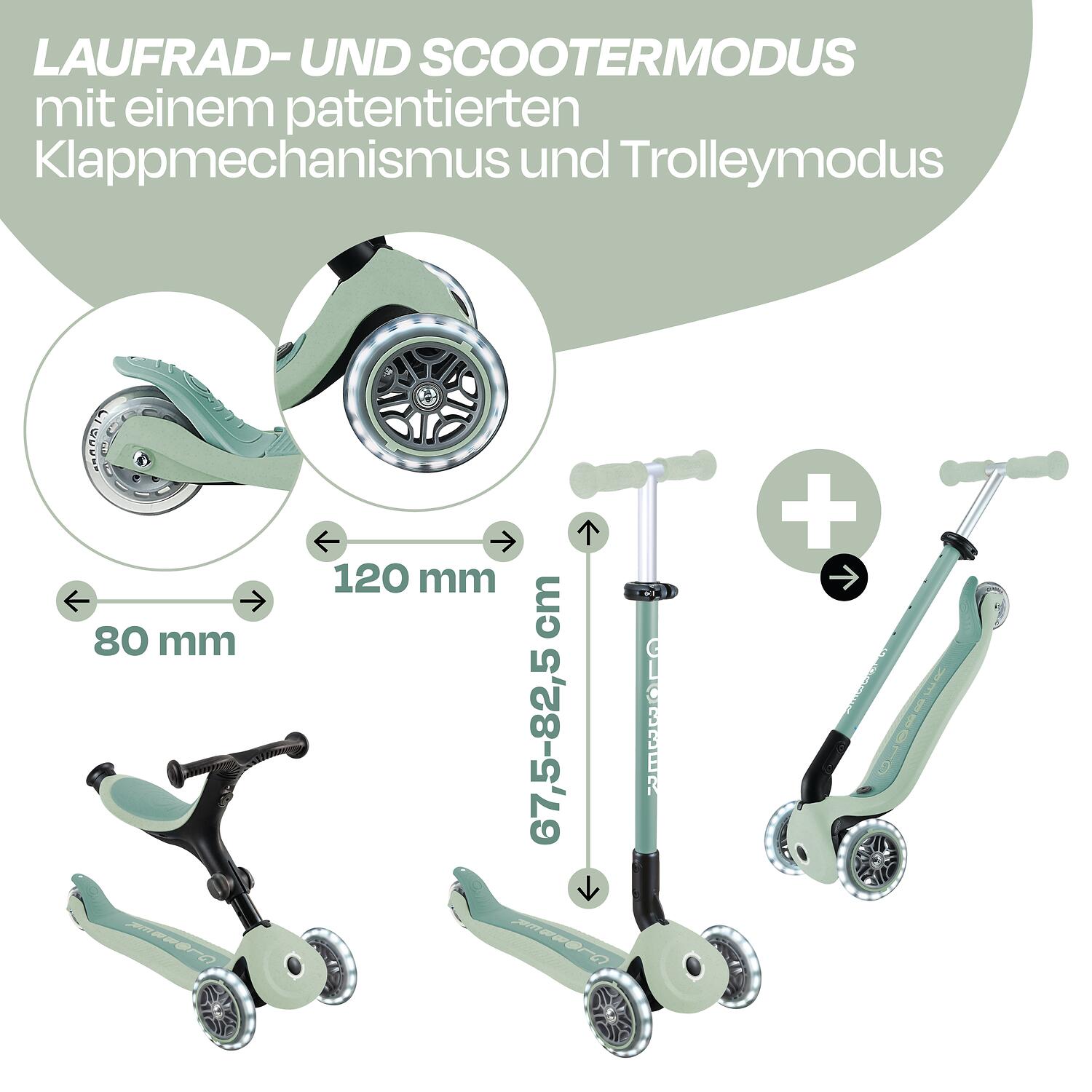 Kinder- Scooter GO-UP ACTIVE LIGHTS 4/7