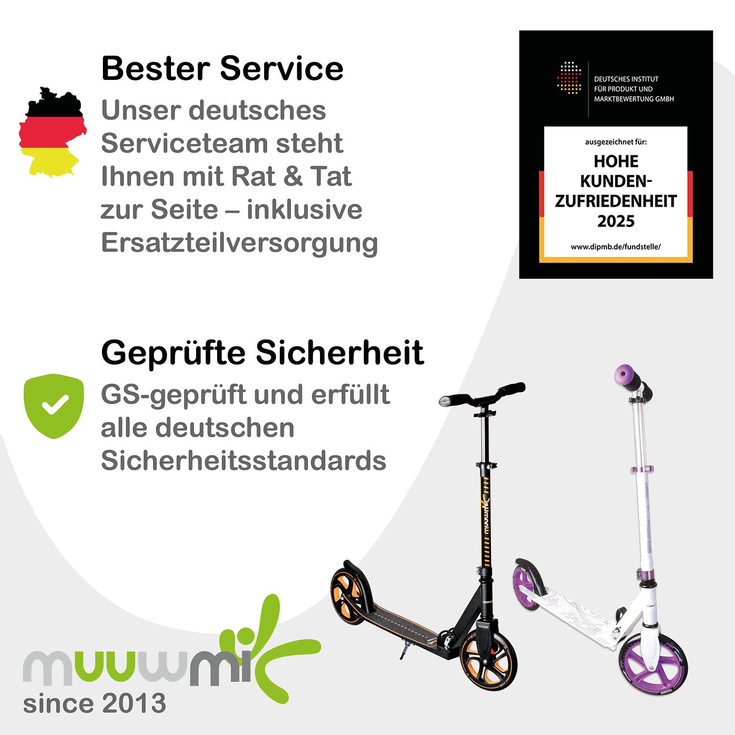 muuwmi Aluminium Scooter 200 mm pink-türkis 6/6