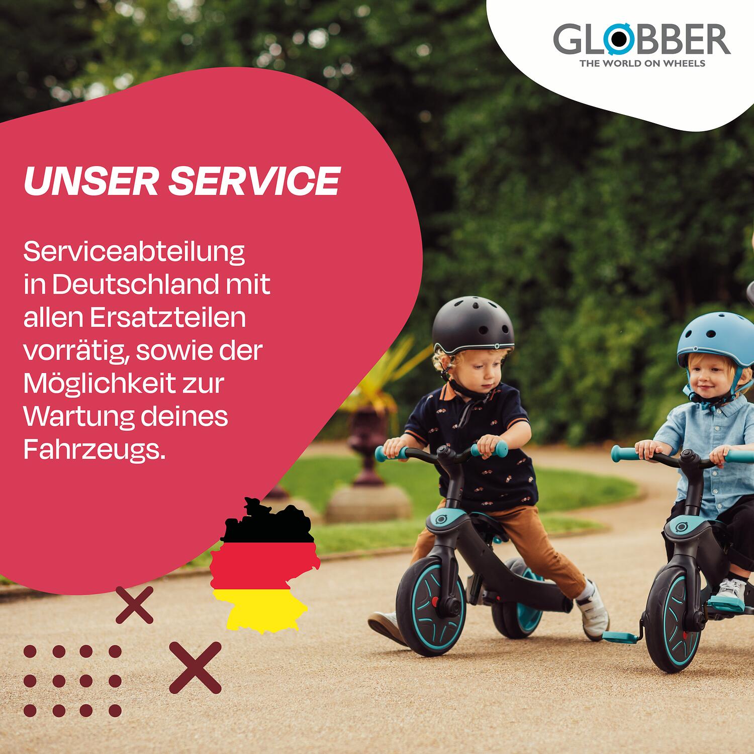 Tricycle évolutif pour bébé EXPLORER 4 en 1 - Rouge 7/7