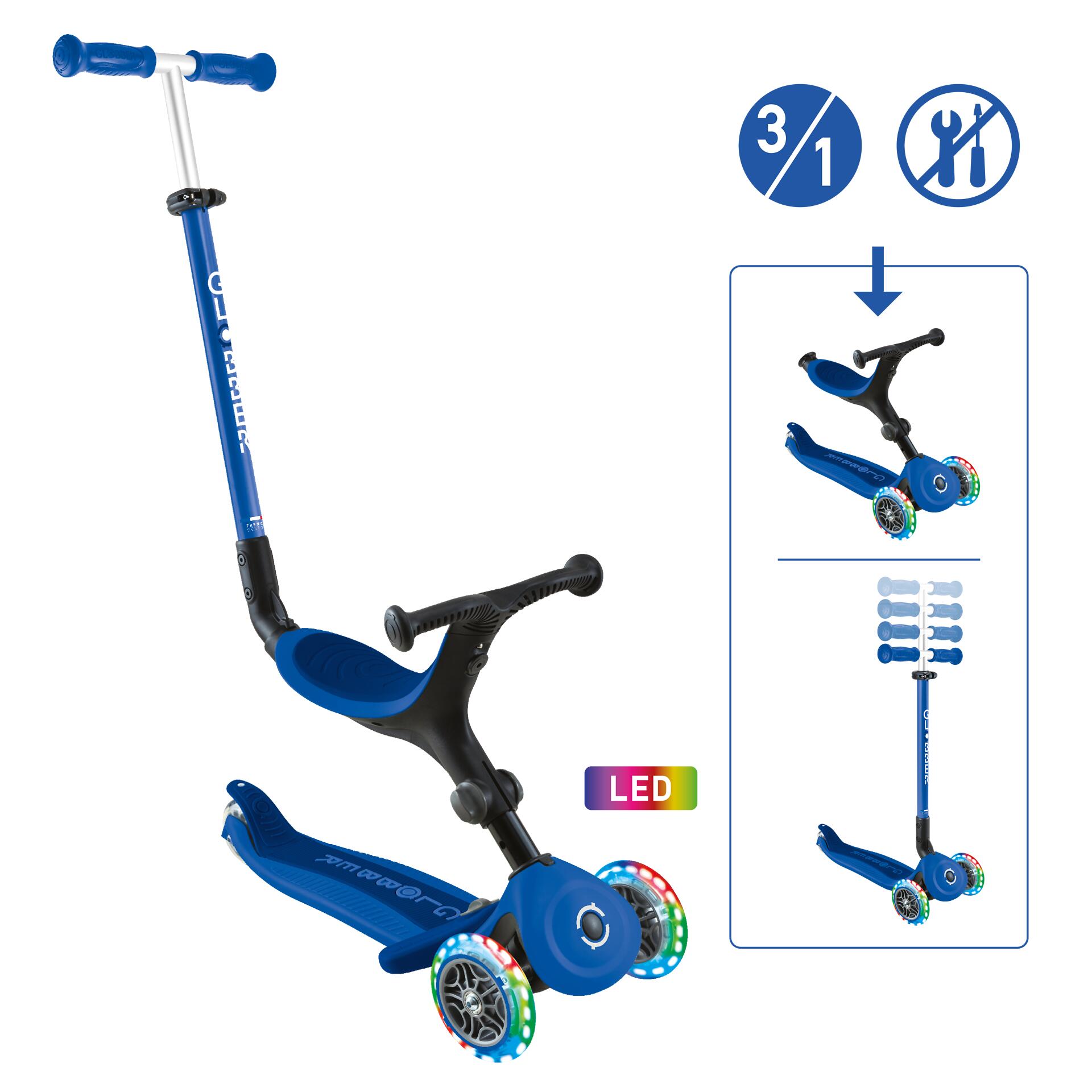 Globber Go Up Active Lights Blue