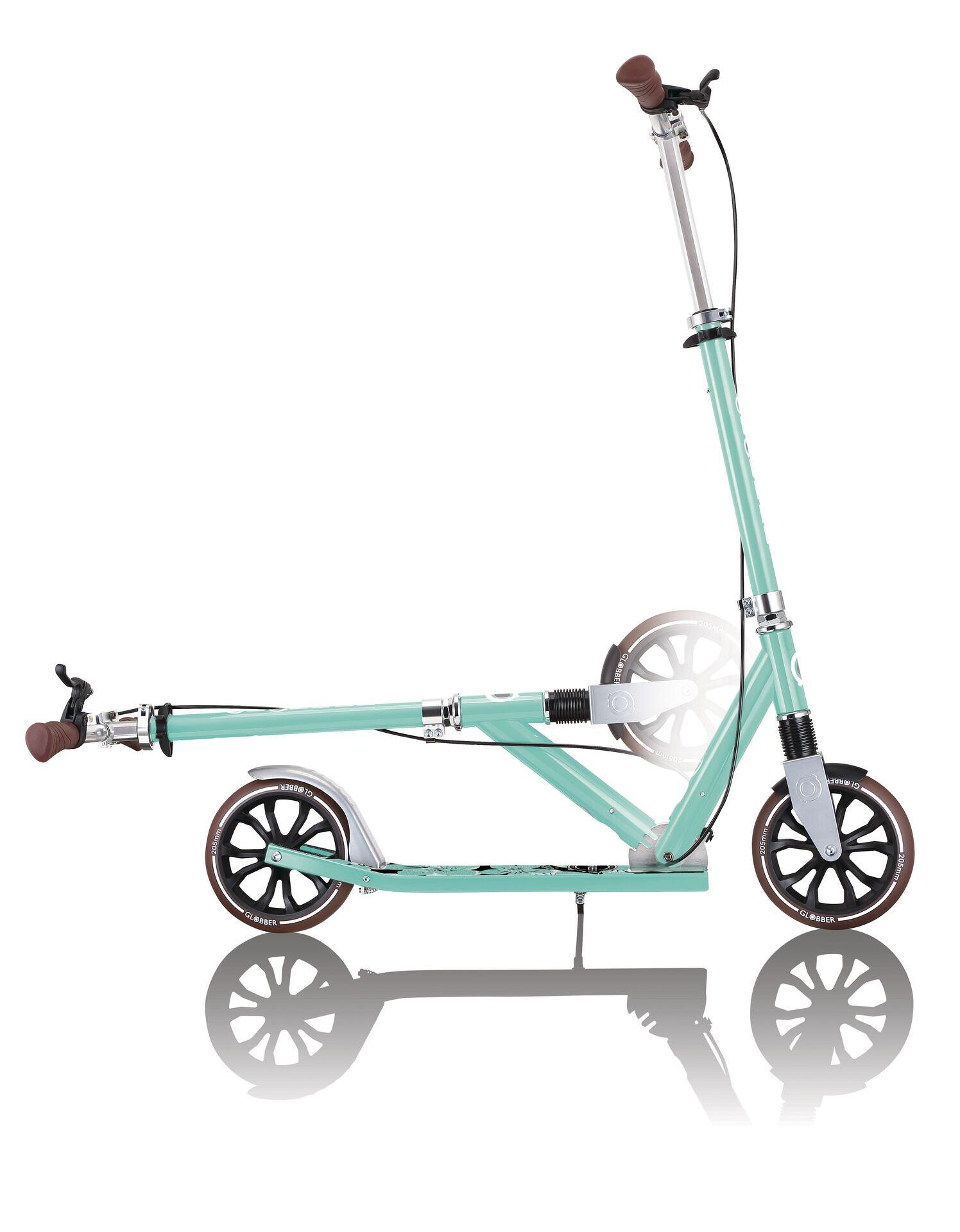 Monopattino NL 205 DELUXE ruote grandi - Verde Menta 9/14