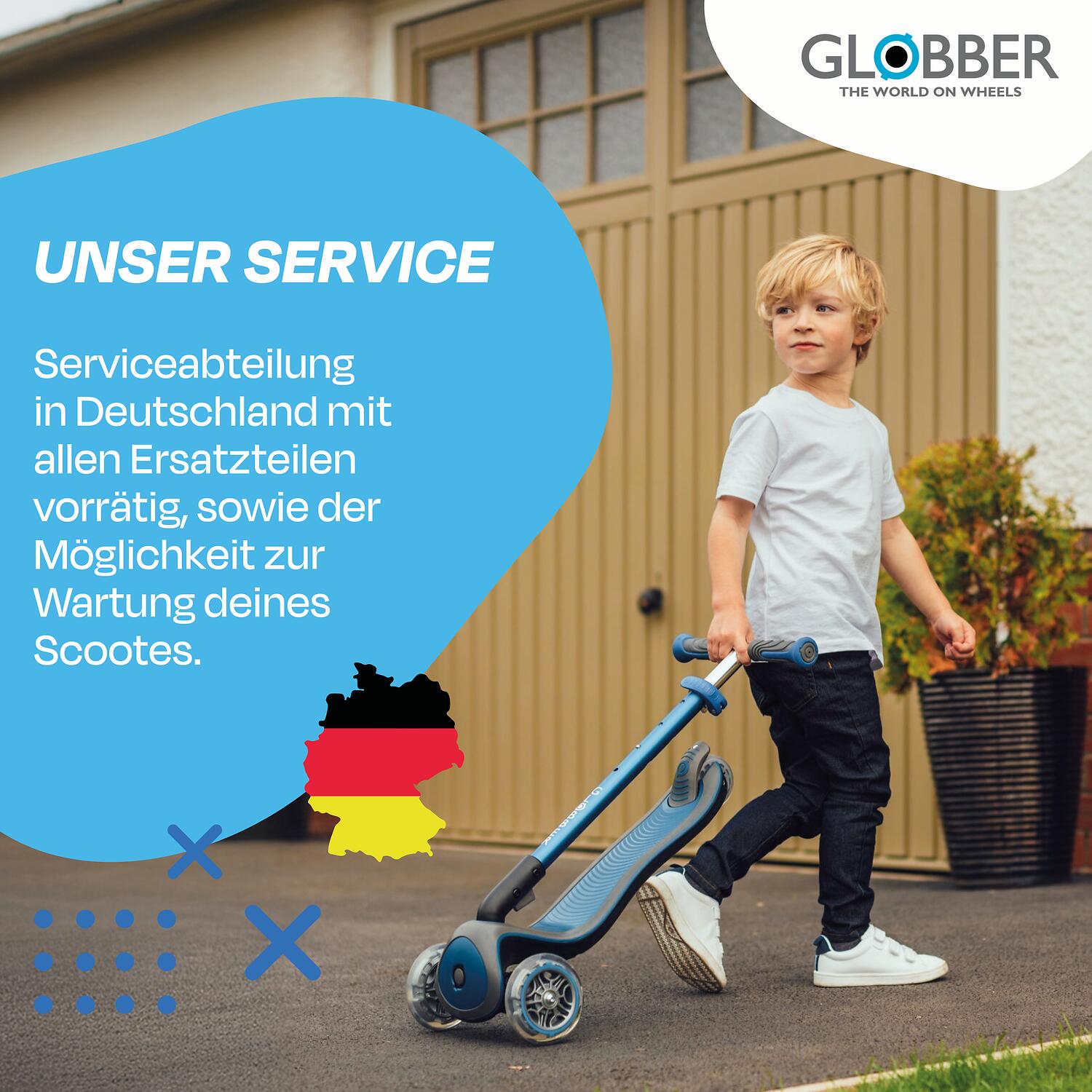 GLOBBER ELITE DELUXE LIGHTS hellblau, mit Leuchtrollen 7/7