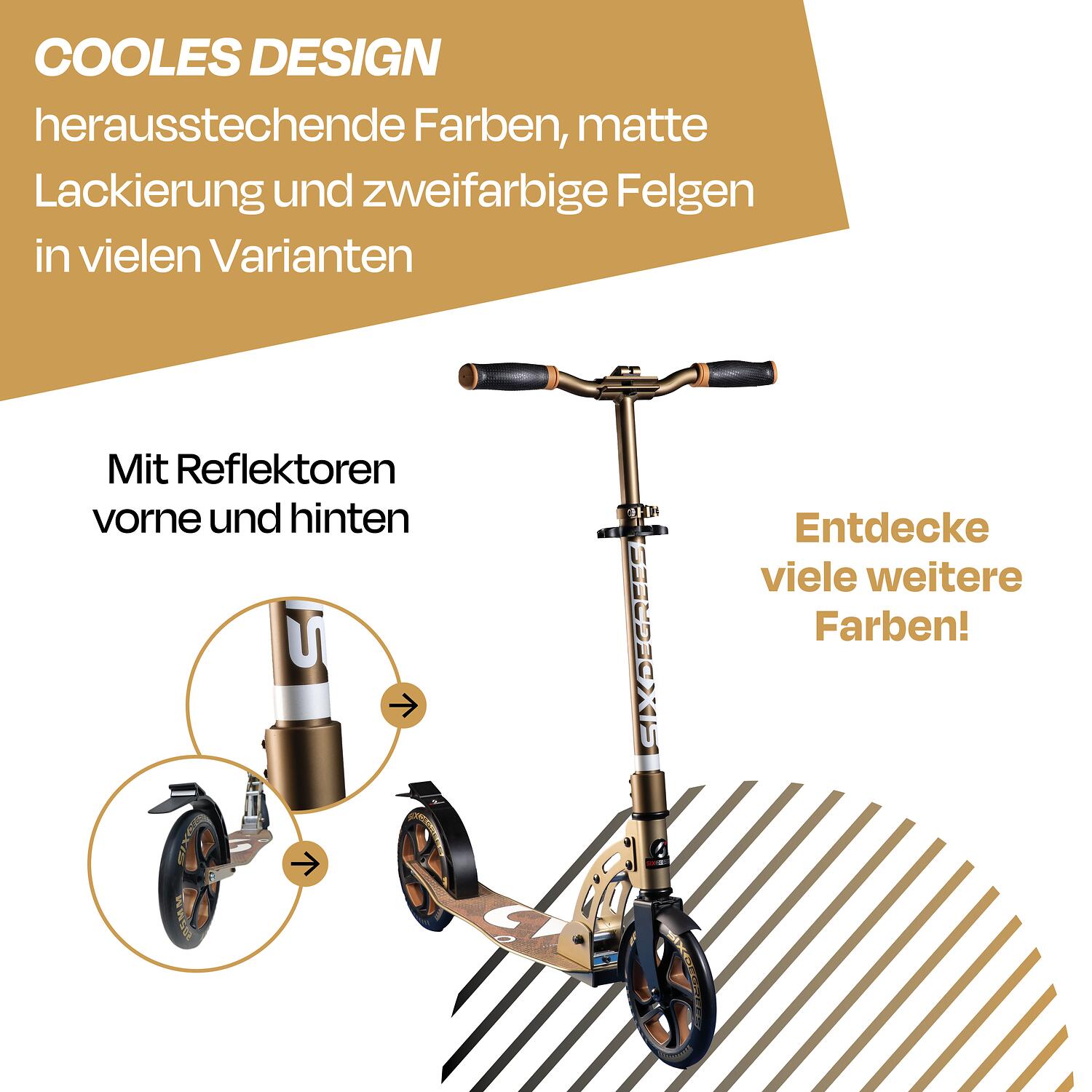 SIX DEGREES Aluminium Scooter 205 mm golden dusk 4/7