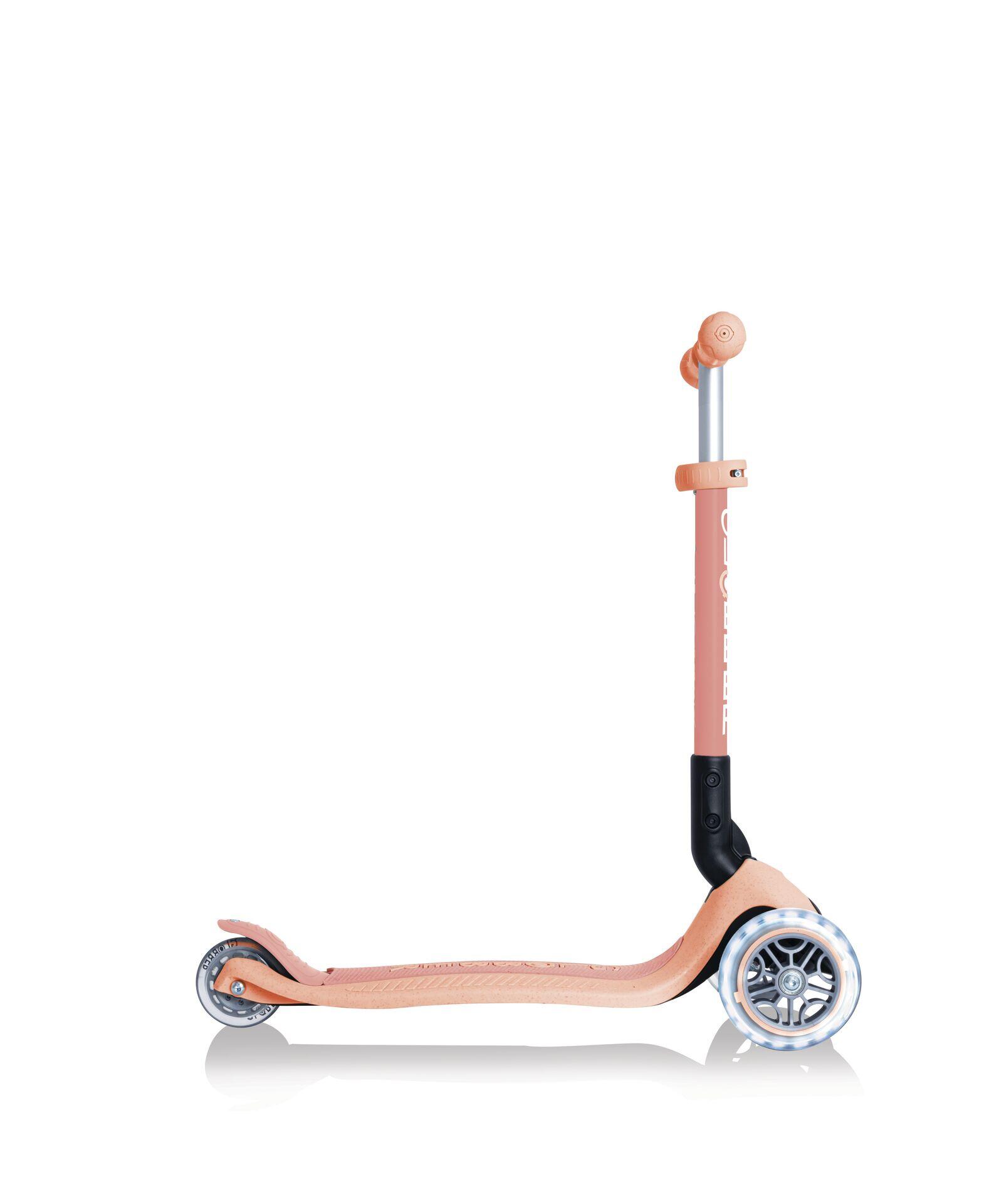Trottinette 3 roues JUNIOR FOLDABLE LIGHTS ECOLOGIC - Pêche 7/7