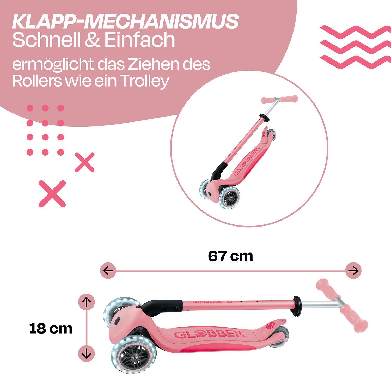 Globber - Primo Lights - step met 3 wielen voor kinderen van 3 tot 7