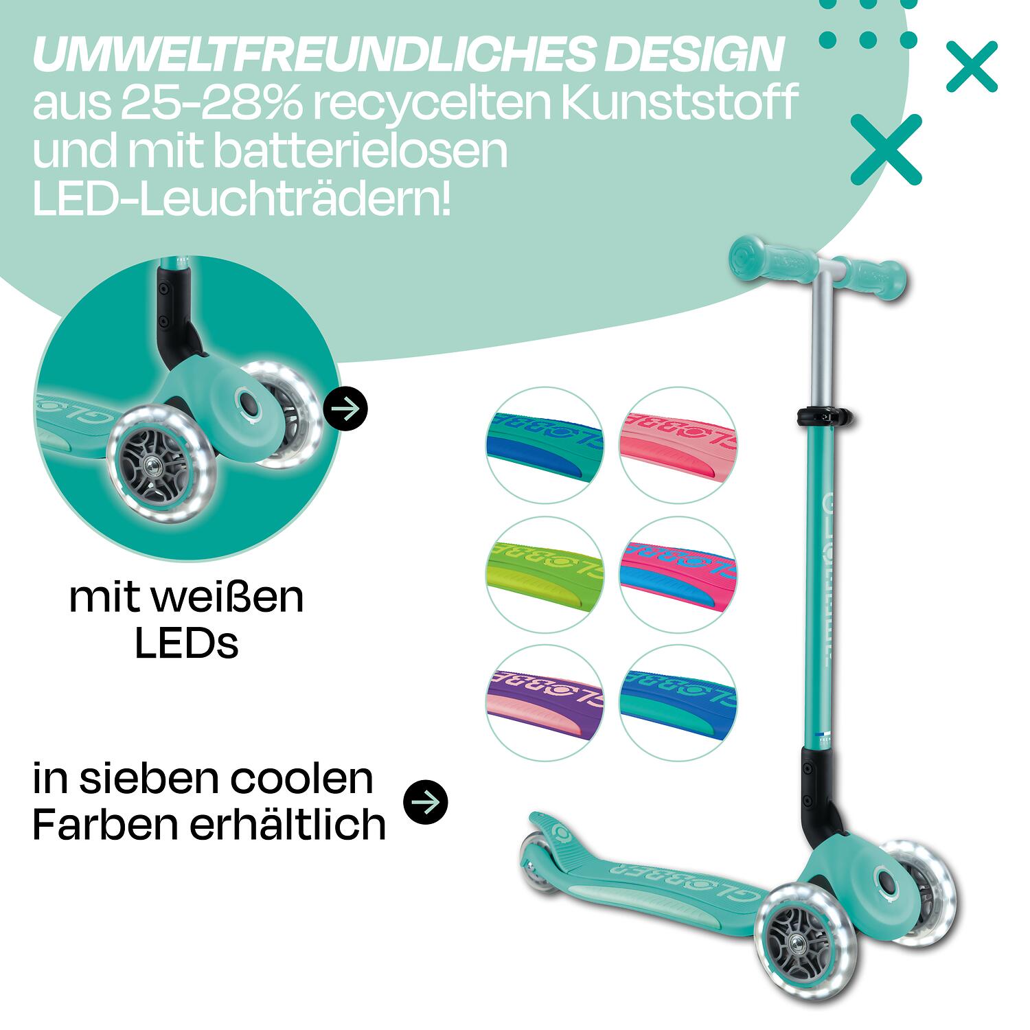 Scooter  Primo Foldable Plus Lights 4/7