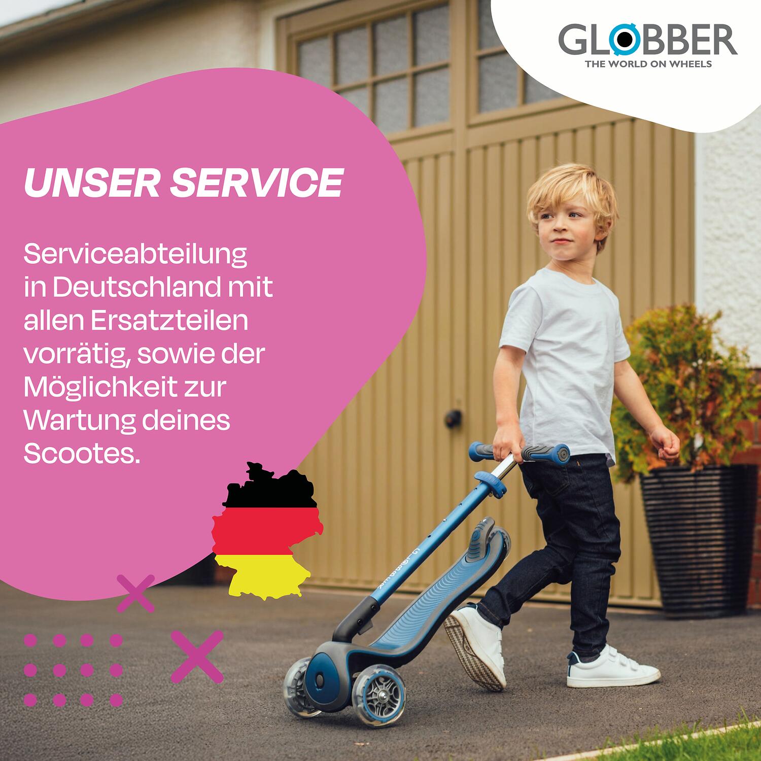 GLOBBER ELITE DELUXE LIGHTS pink, mit Leuchtrollen 7/7