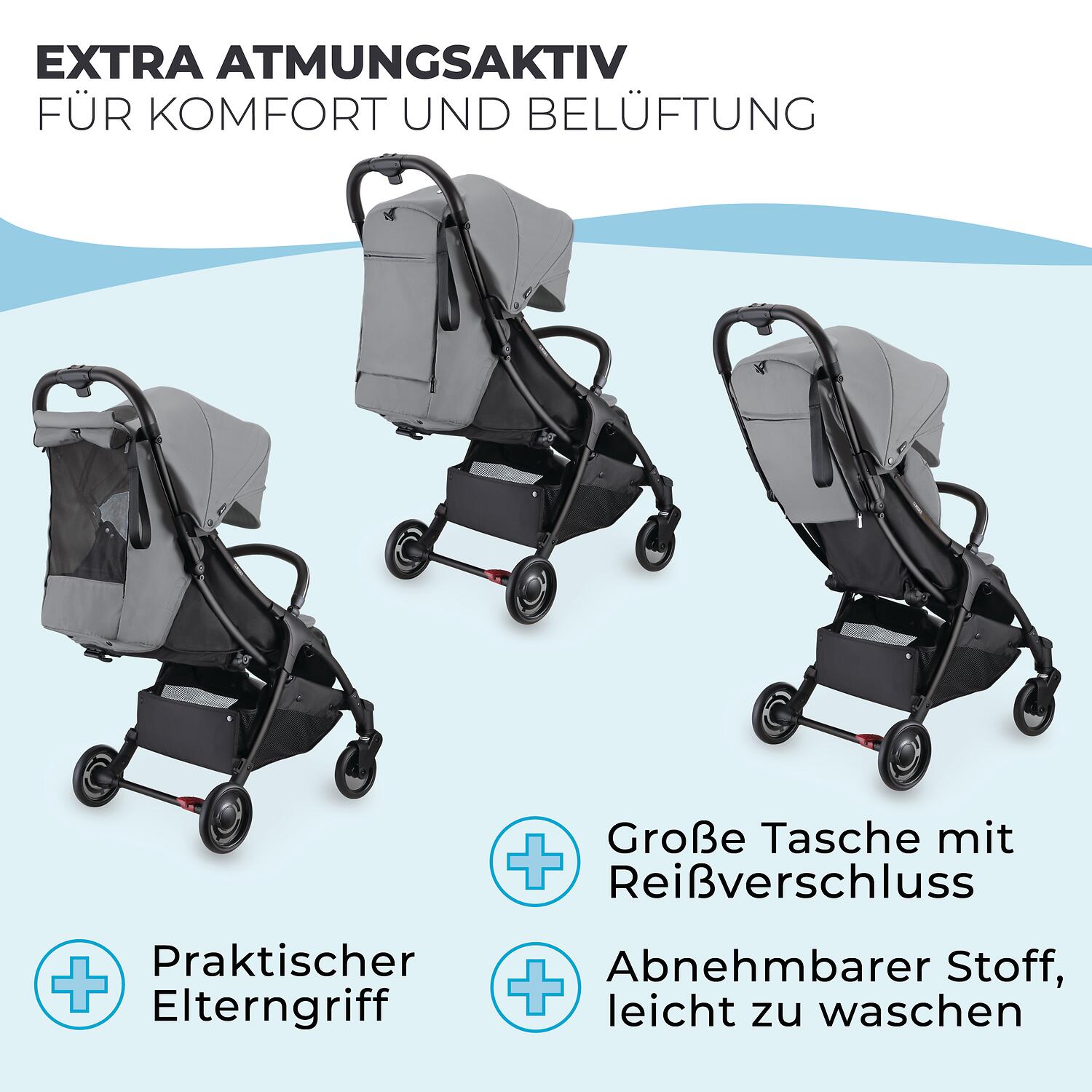 GLOBBER STROLL LITE grau 6/8
