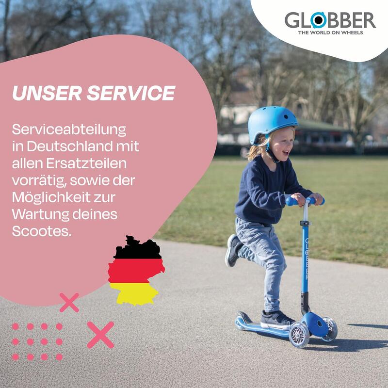 Globber Primo Foldable Plus Lights Pastel Roze