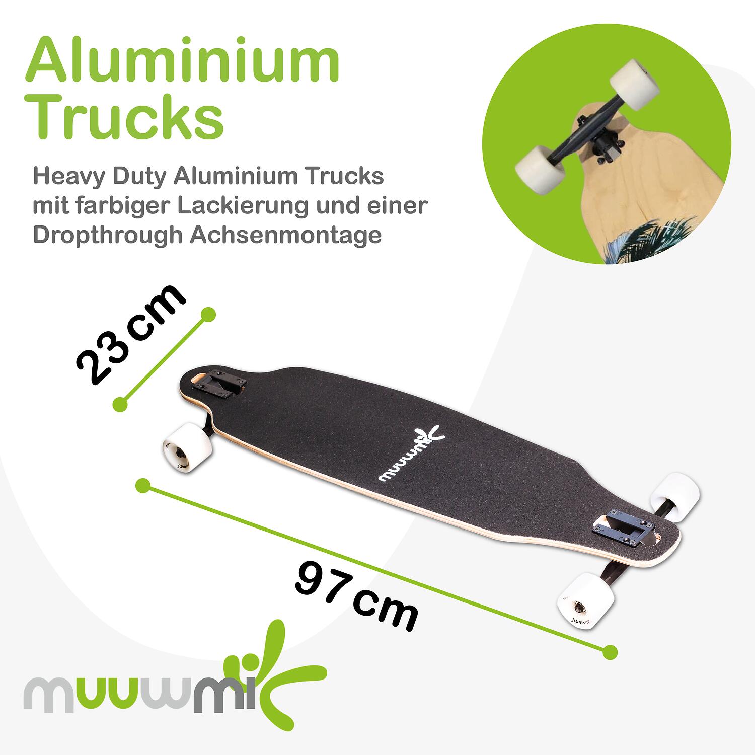 muuwmi Longboard ABEC 7 Beach 4/6