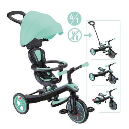 Tricycle évolutif pour bébé EXPLORER 4 en 1 - Bleu marine