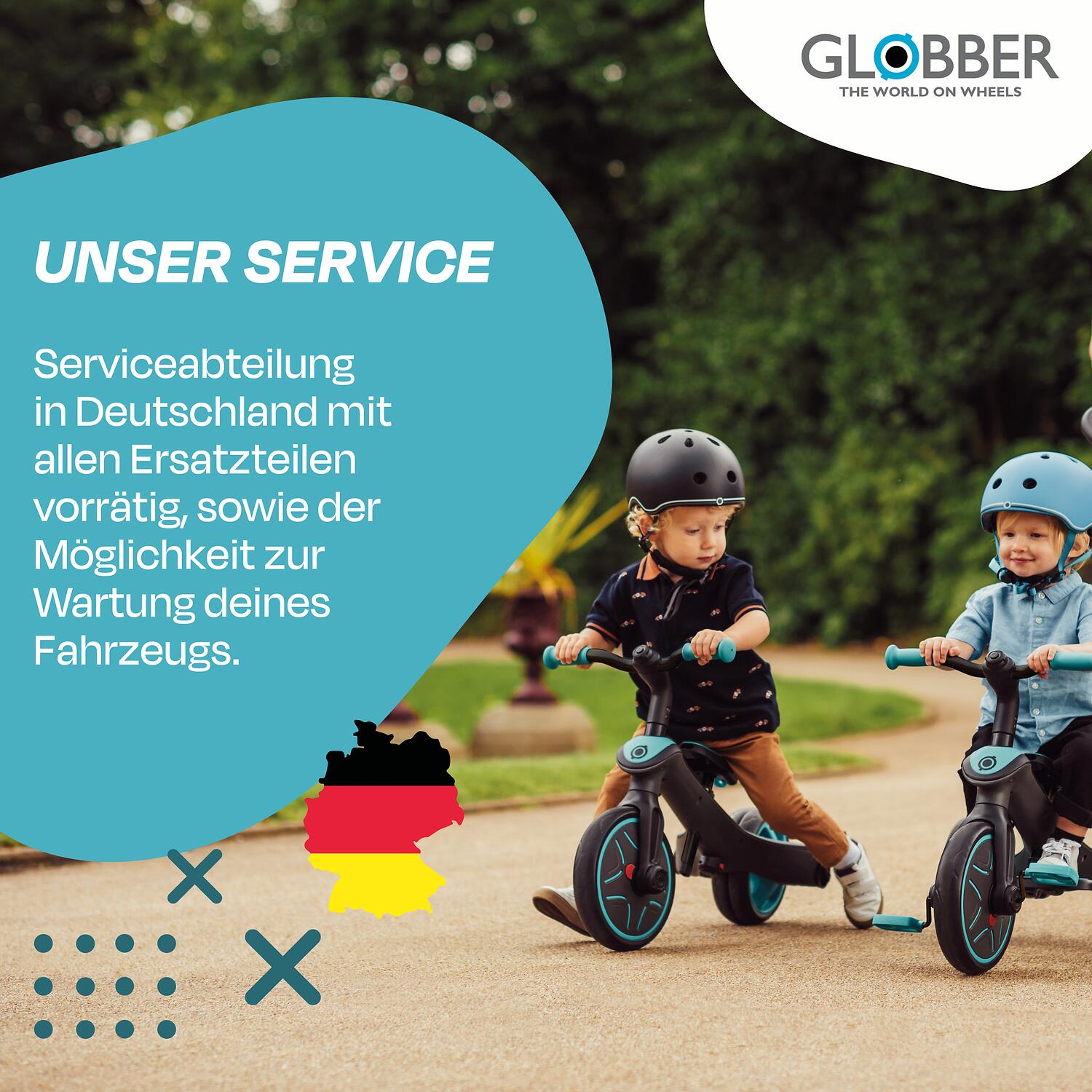Tricycle évolutif pour bébé EXPLORER 4 en 1 - Bleu Canard 7/7