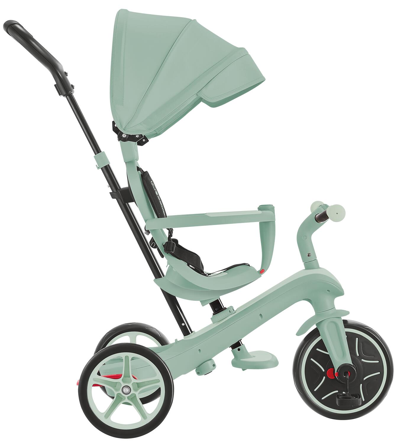 Little Dutch - 4 in 1 Driewieler Met Duwstang - Sunny Flower - Dinkey Winkey