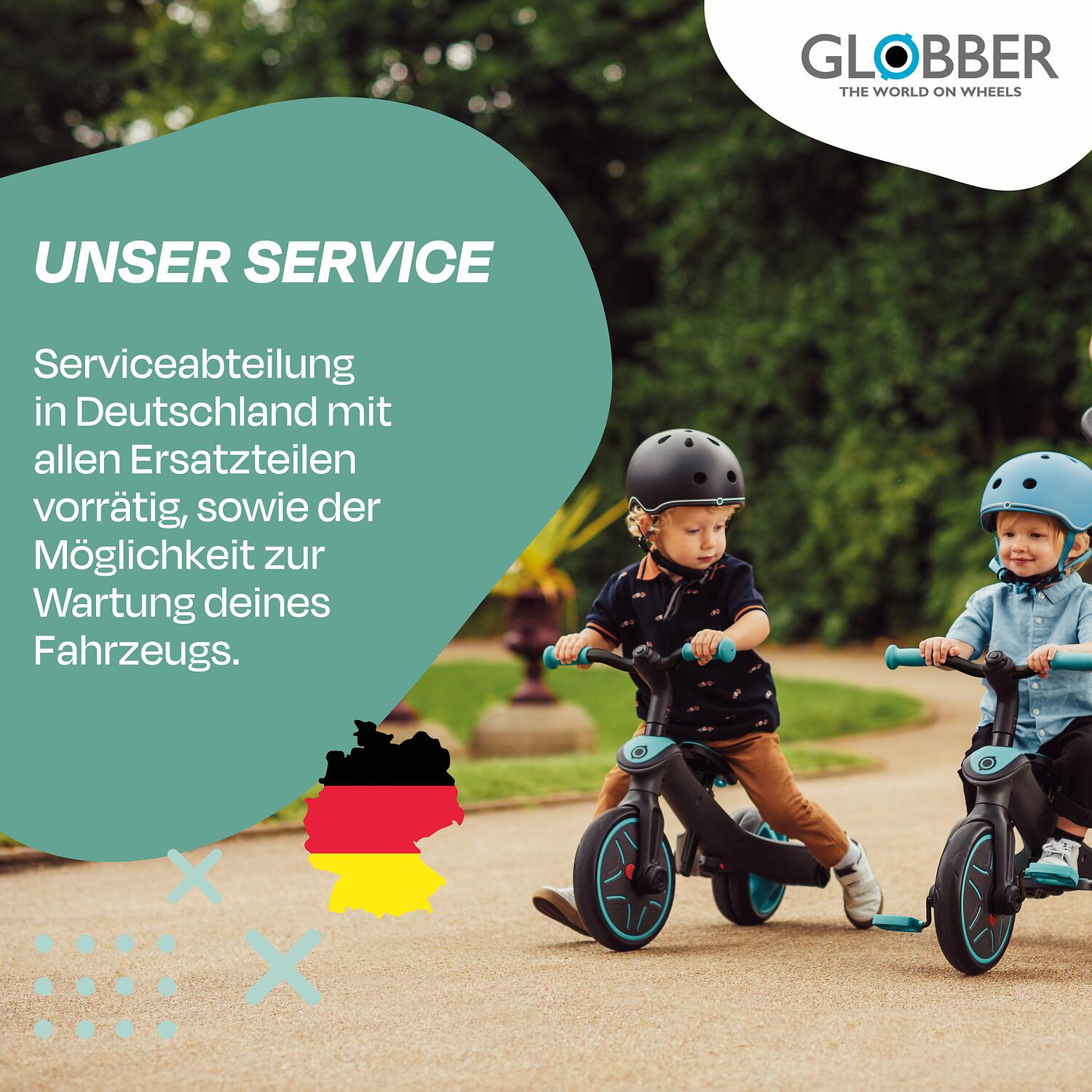 Triciclo evolutivo per bambino EXPLORER 4 in 1 - Verde menta 7/7
