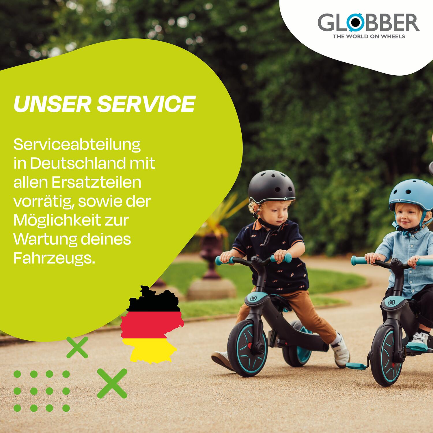 Globber "Trike Explorer" 4 in 1 in het Groen 6/7