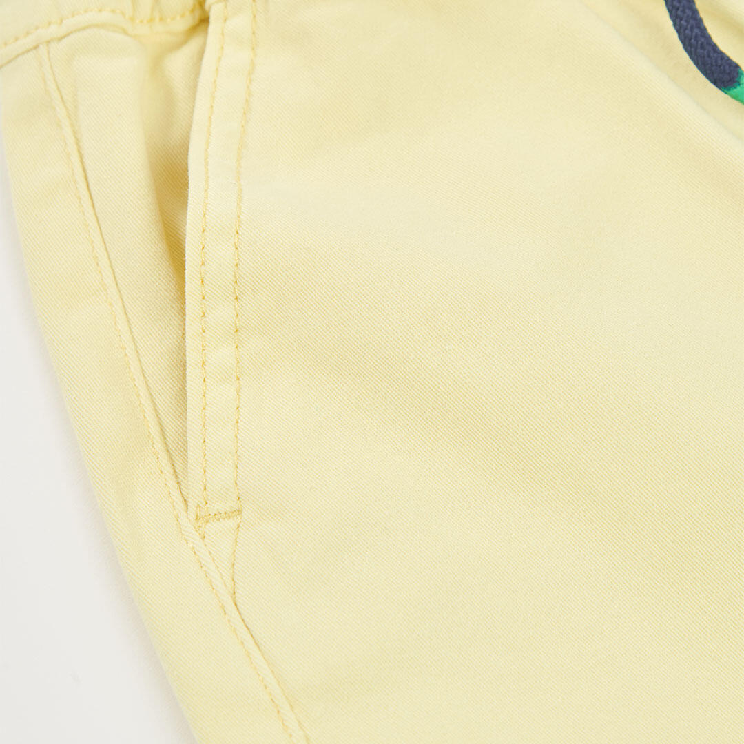 Bermudas de verano de tenis kids niño boboli amarillo 3/4