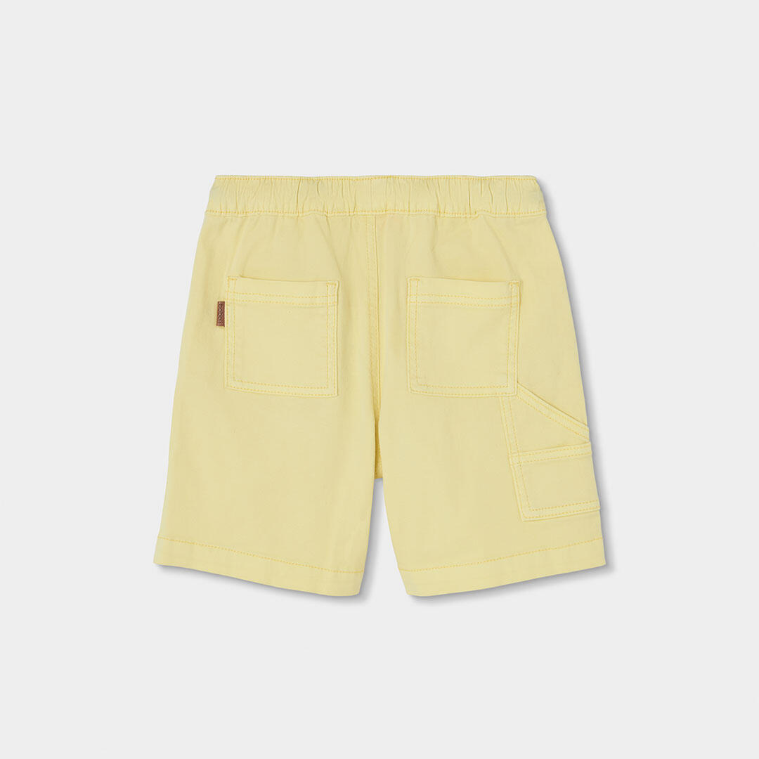 Bermudas de verano de tenis kids niño boboli amarillo 2/4