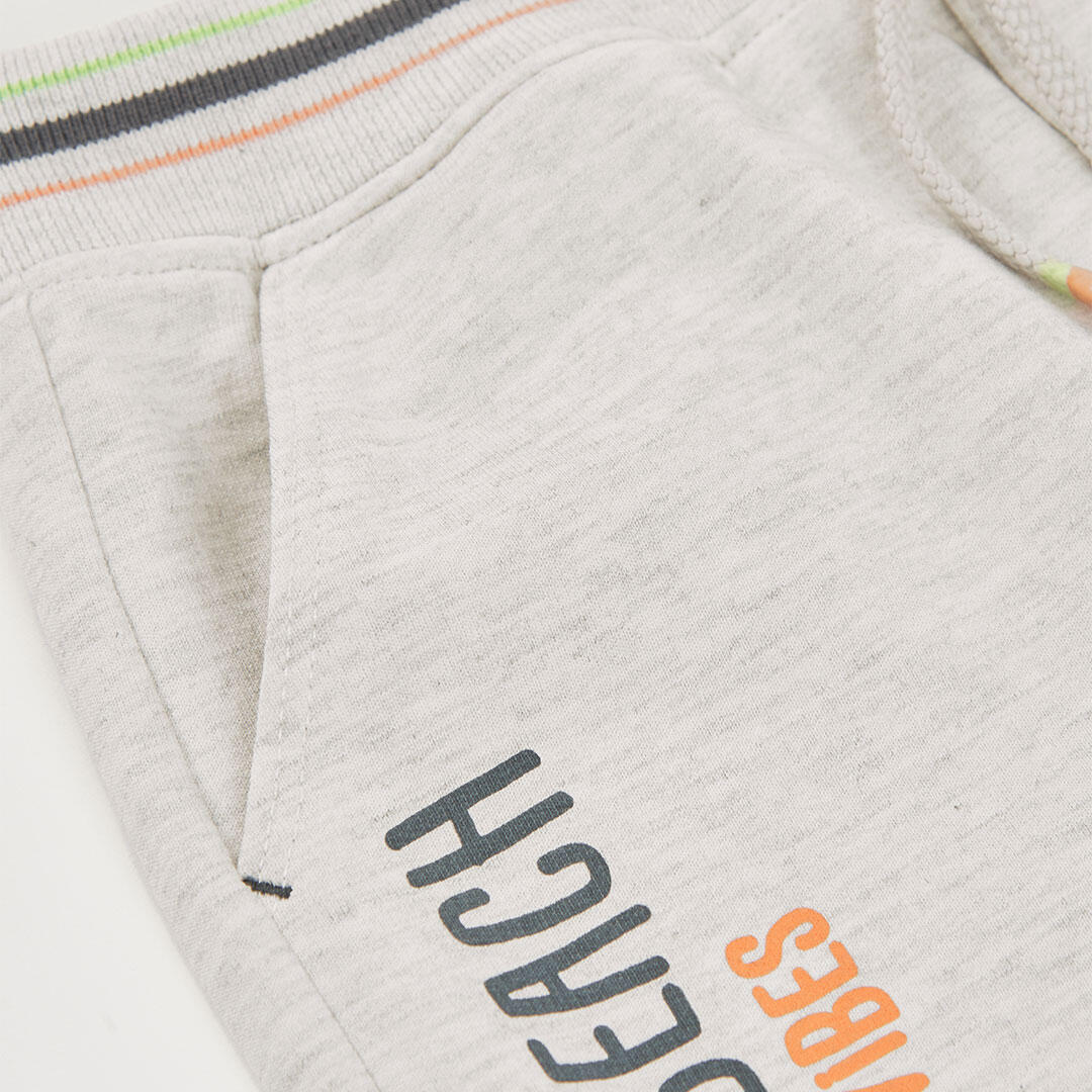 Bermudas de verano de tenis kids niño boboli crudo 3/4