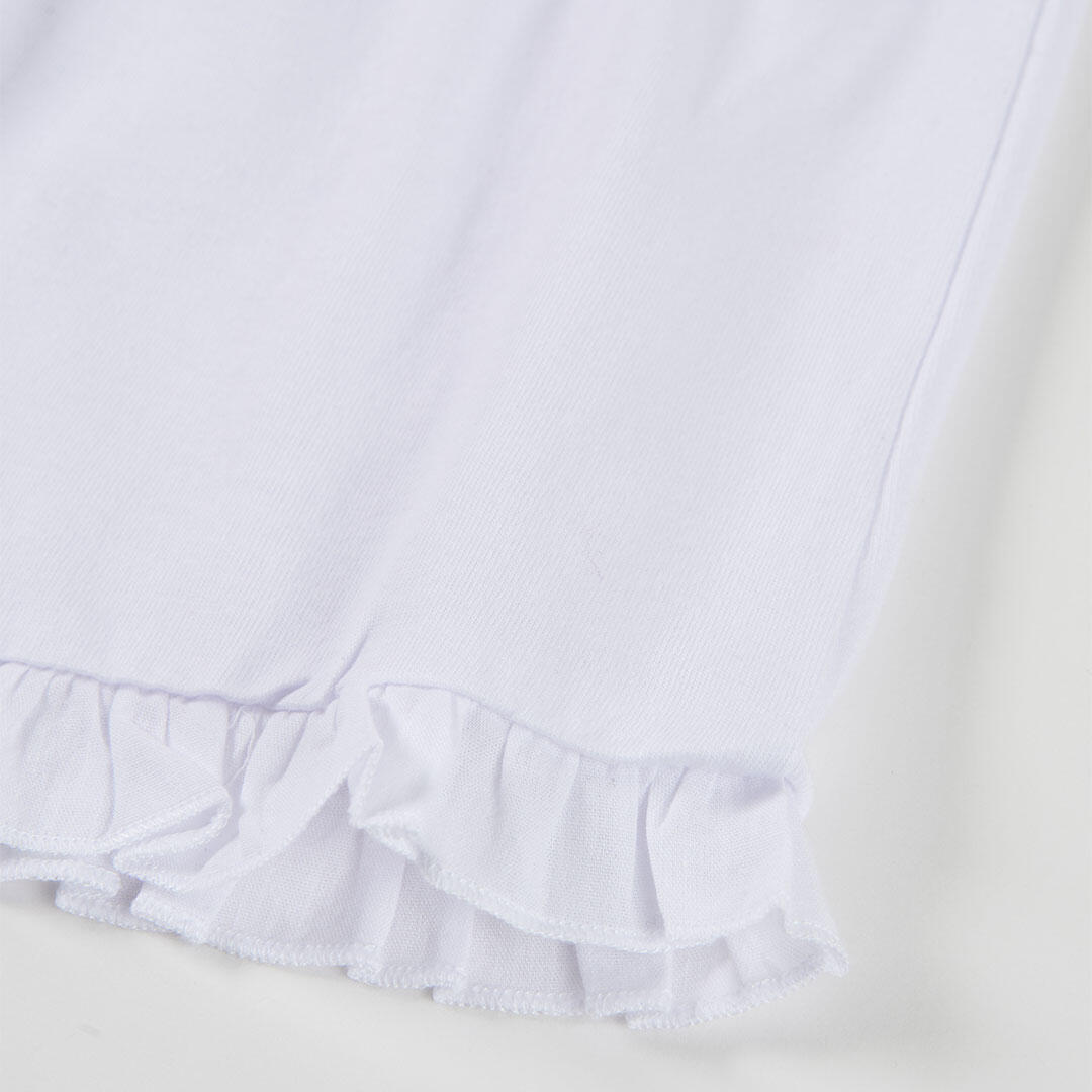 Shorts de verano de tenis kids niña boboli blanco 4/4
