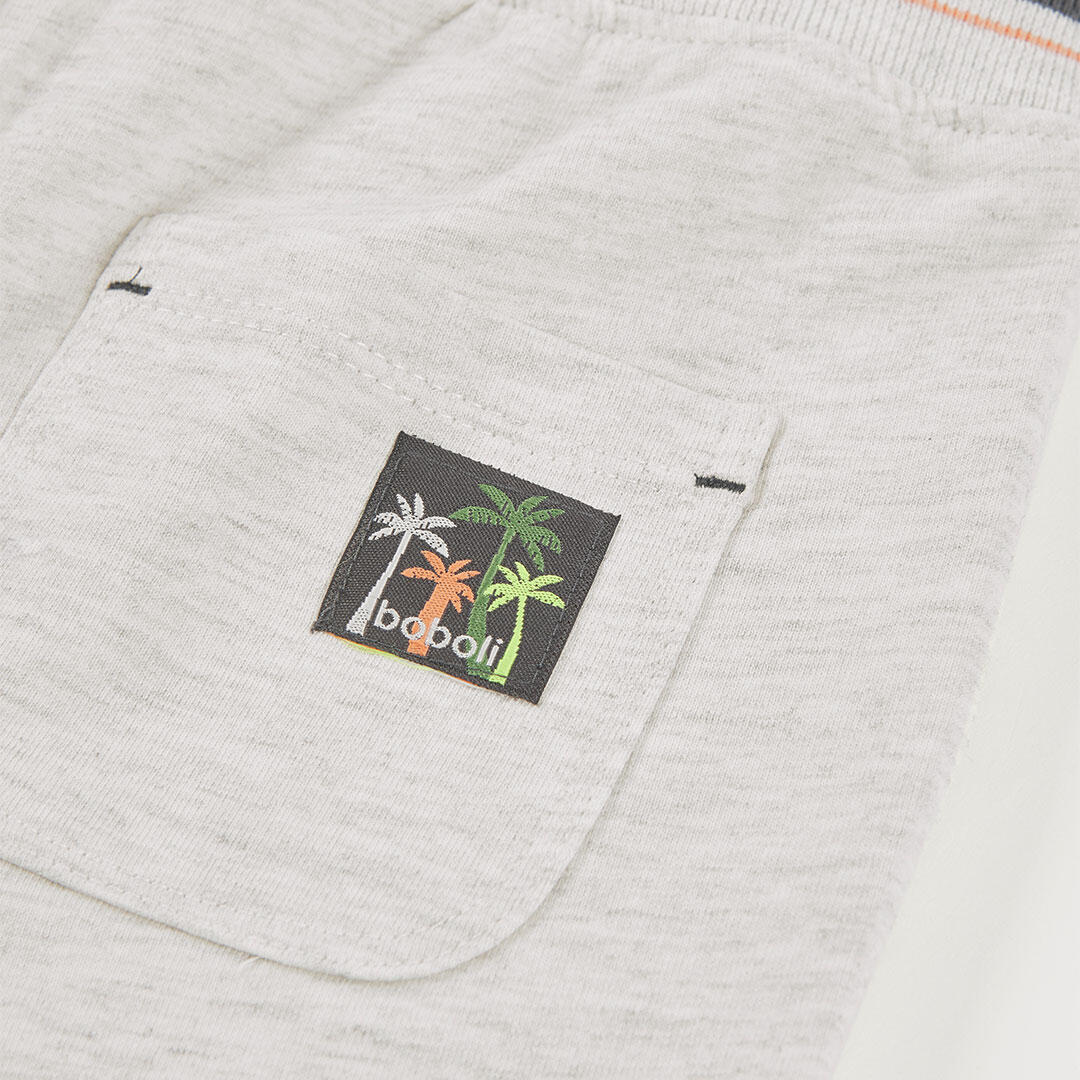 Bermudas de verano de tenis kids niño boboli crudo 4/4