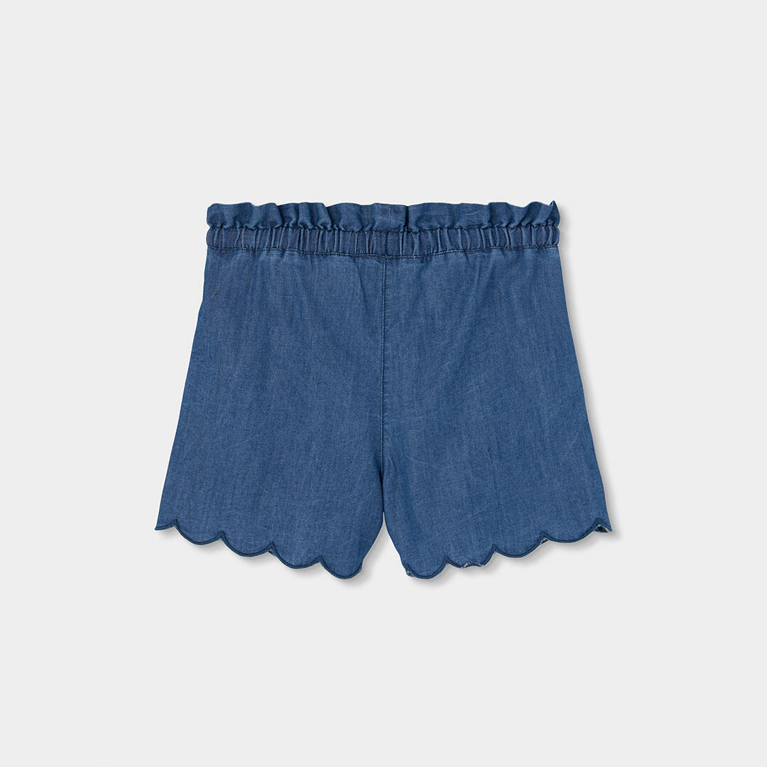 Shorts de verano de tenis kids niña boboli azul 2/4
