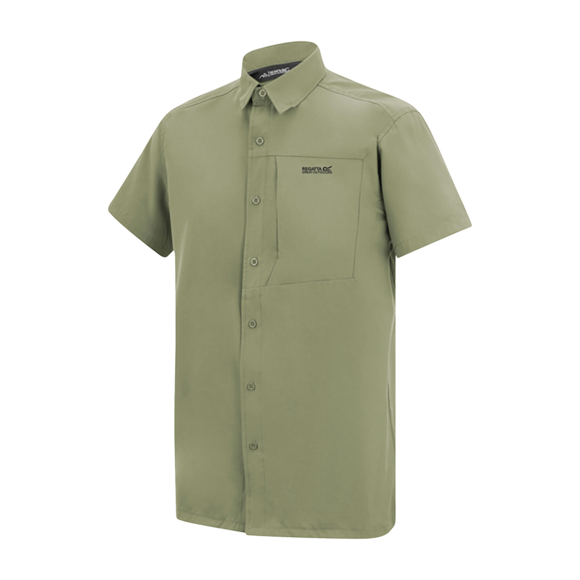 Camicia Da Viaggio Repellente Per Insetti Maniche Corte Uomo Regatta Verde 3/5