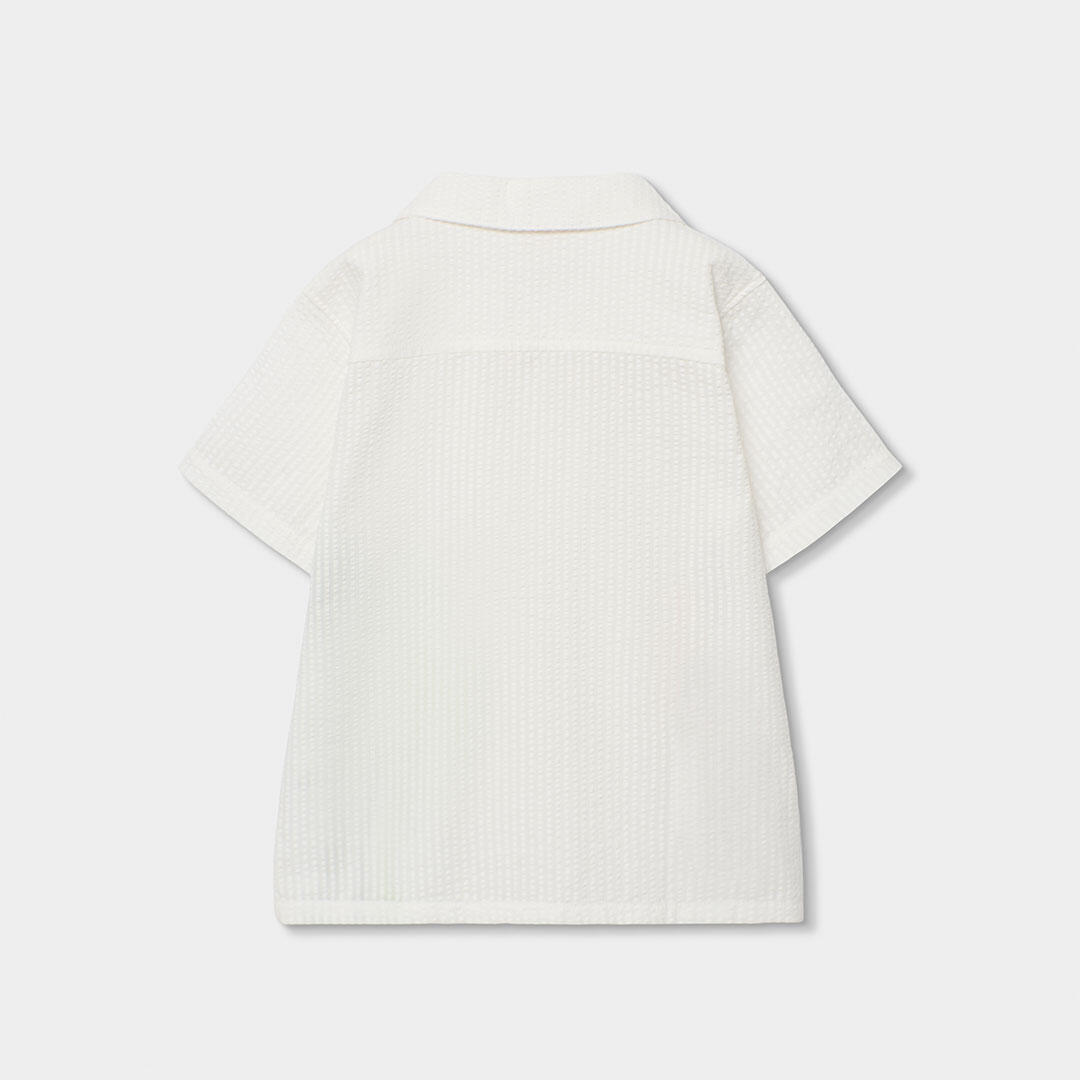 Camisas de verano de gimnasia bebé niño boboli blanco 2/4
