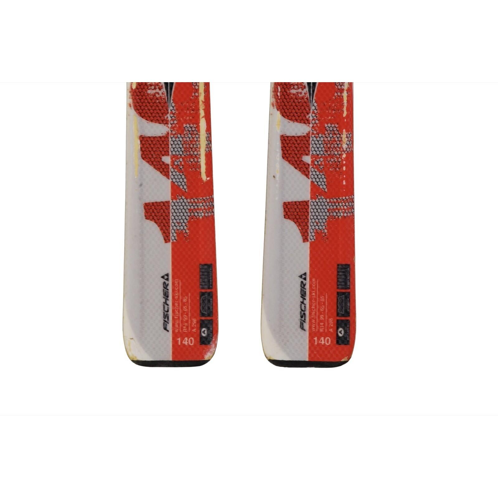 RECONDITIONNE - Ski Junior Fischer Heat + Fixations 4/5