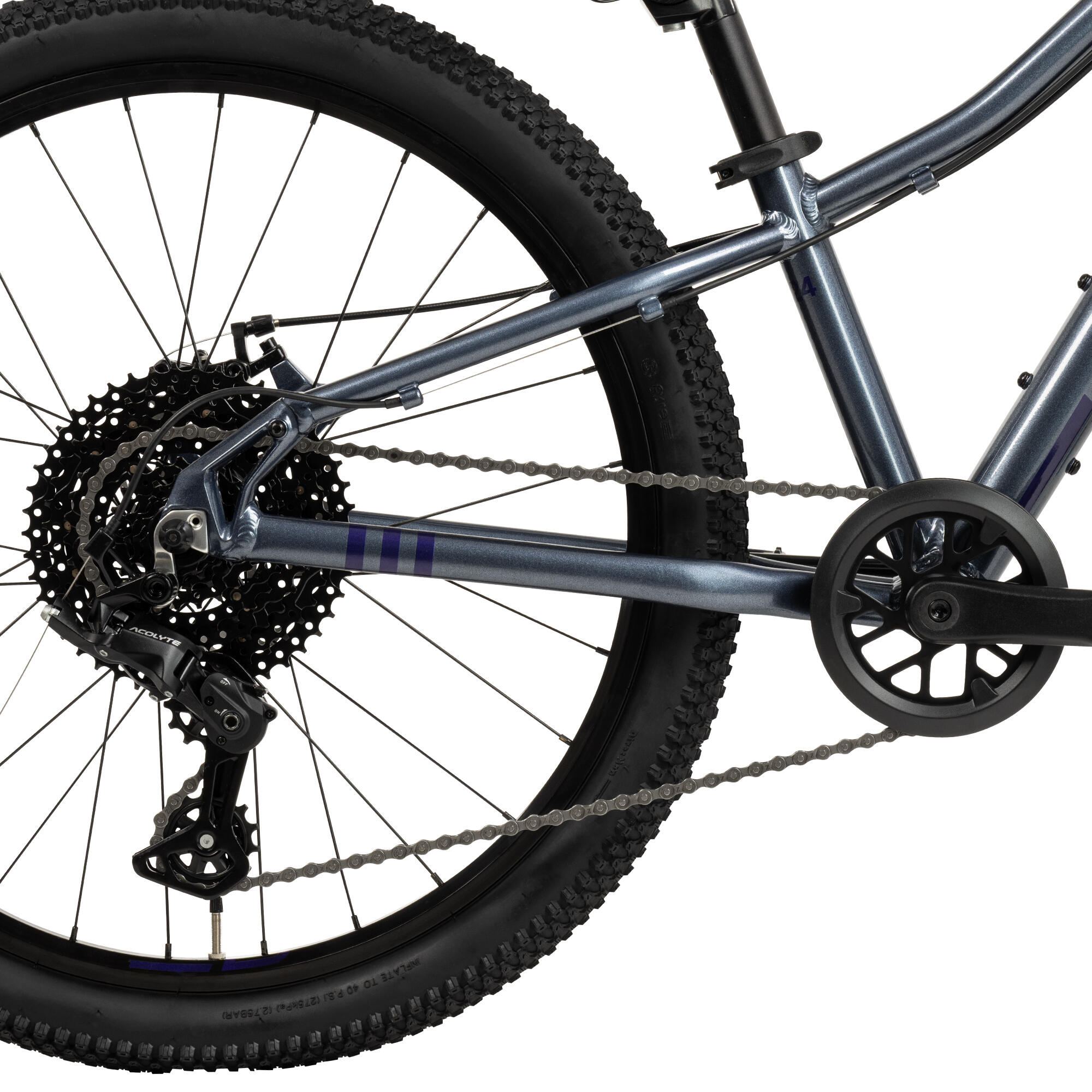 Batch 24" Kinder-Mountainbike, Sturmgrau 3/6